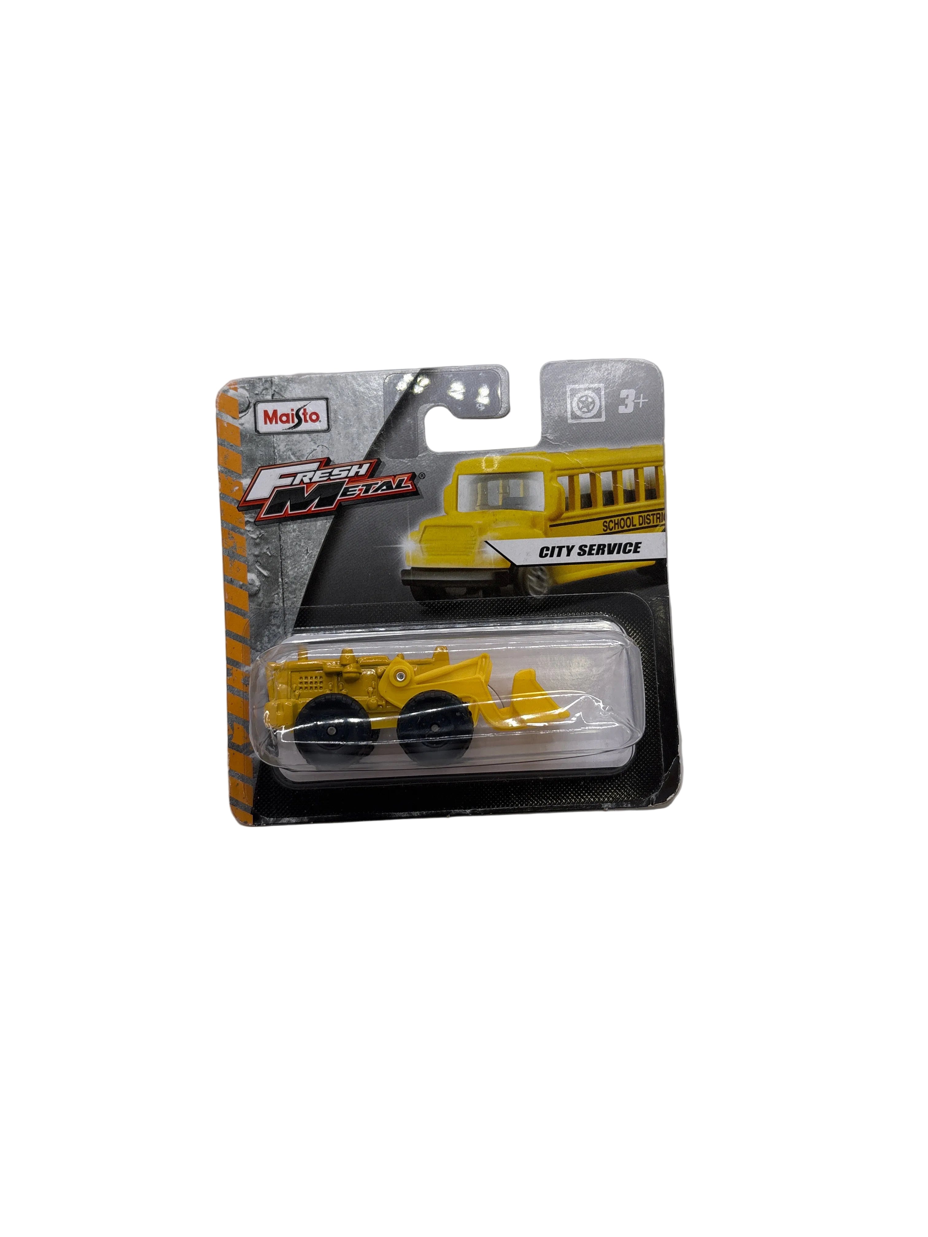 Maisto Tractor Shovel Diecast yellow
