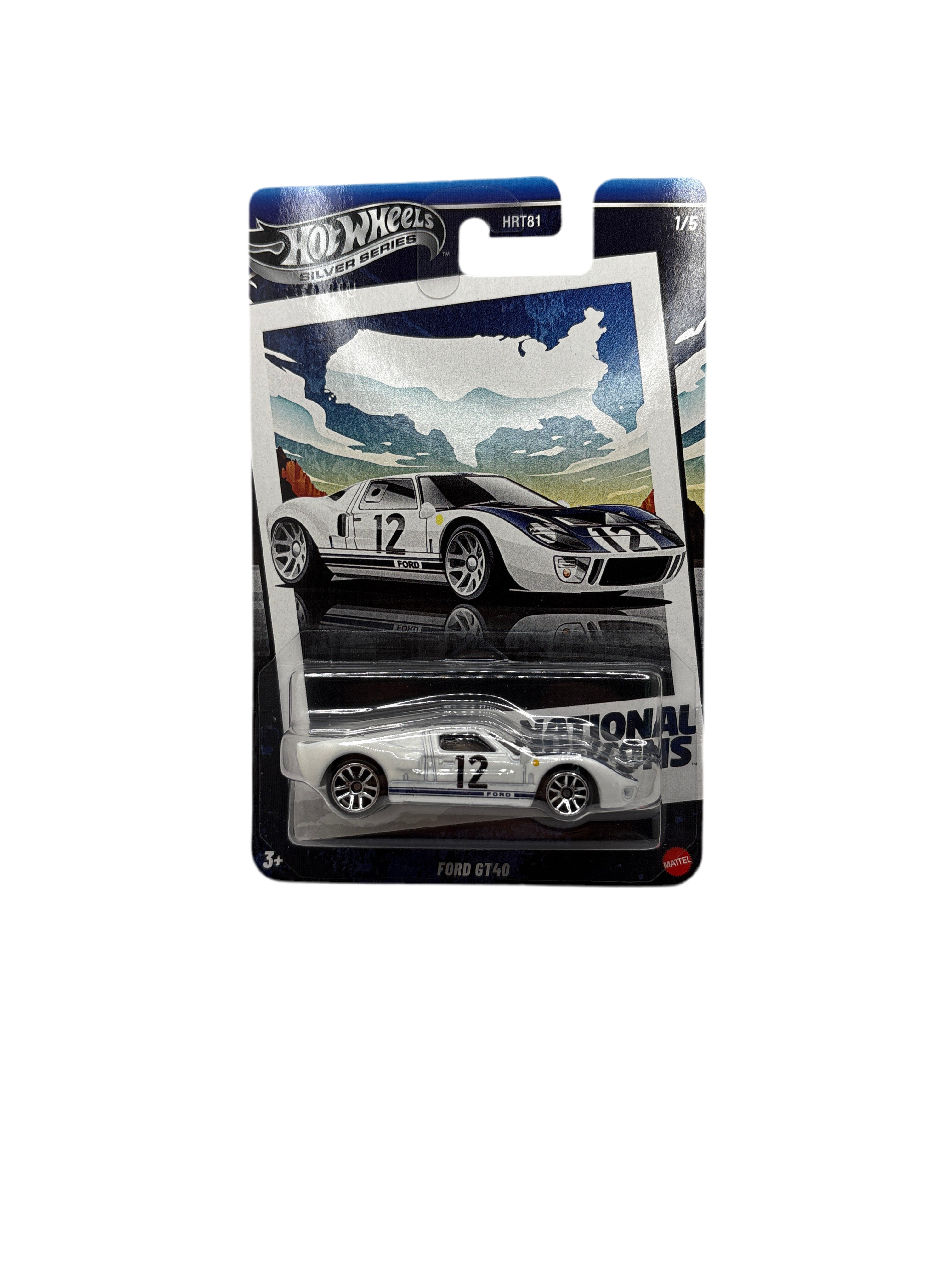 Hot Wheels Ford GT40 Diecast white