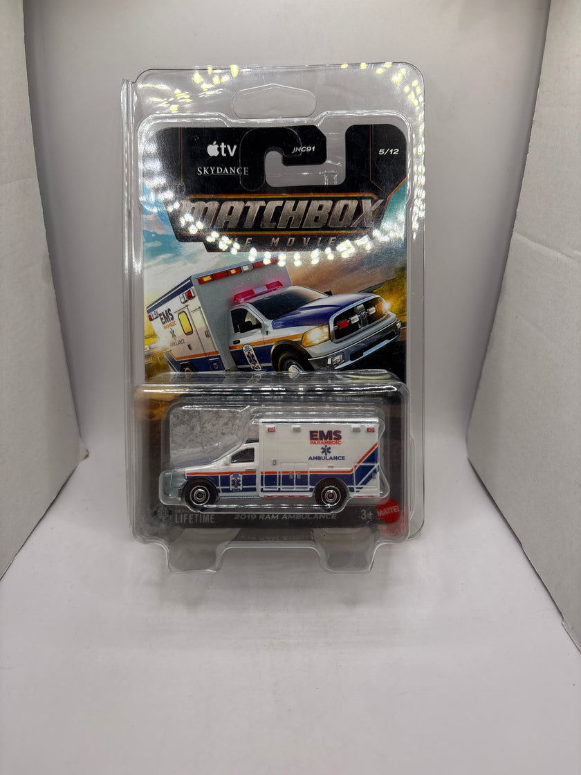 Matchbox 2019 Ram Ambulance Diecast white