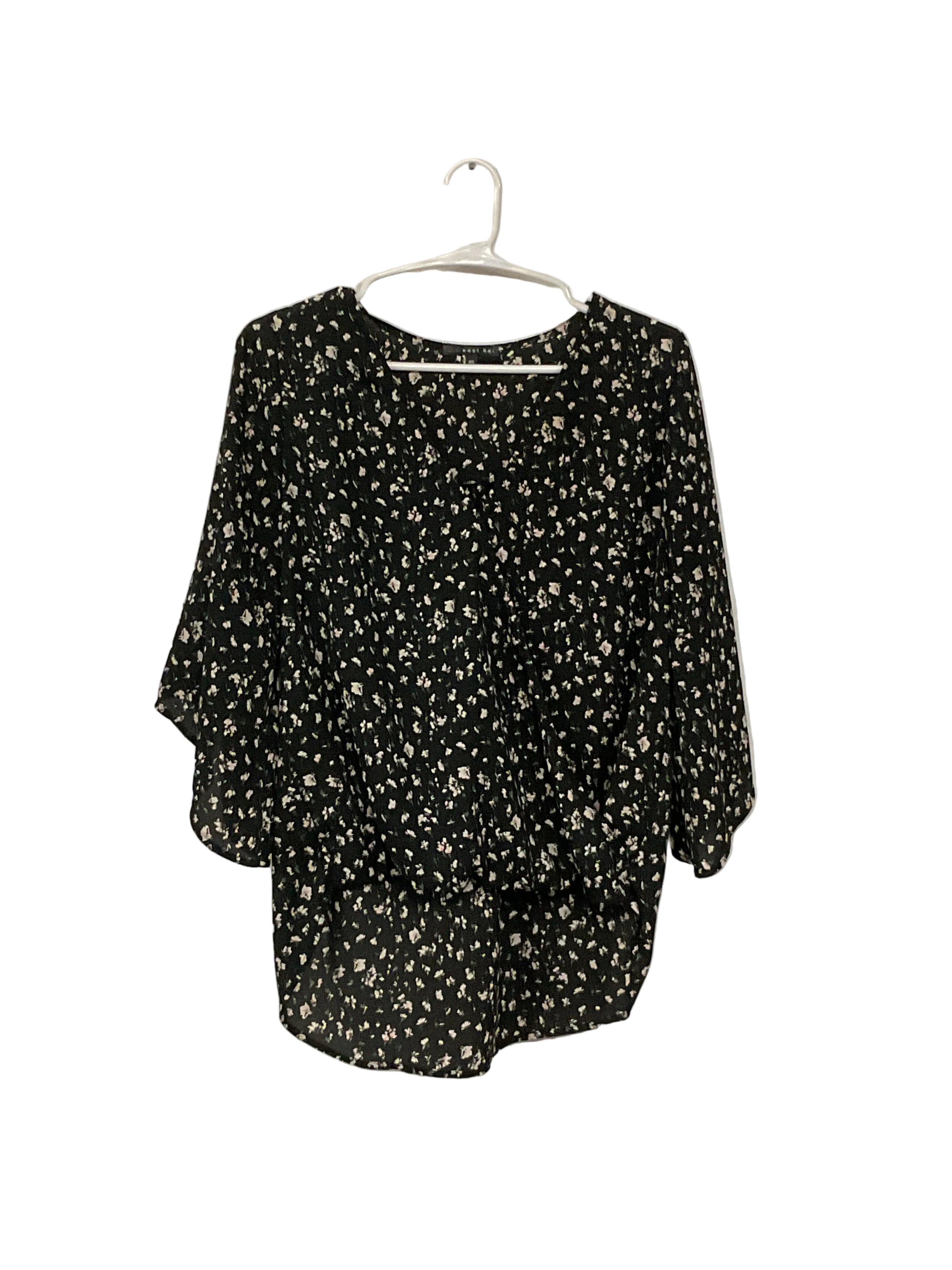 Black Floral Shirt