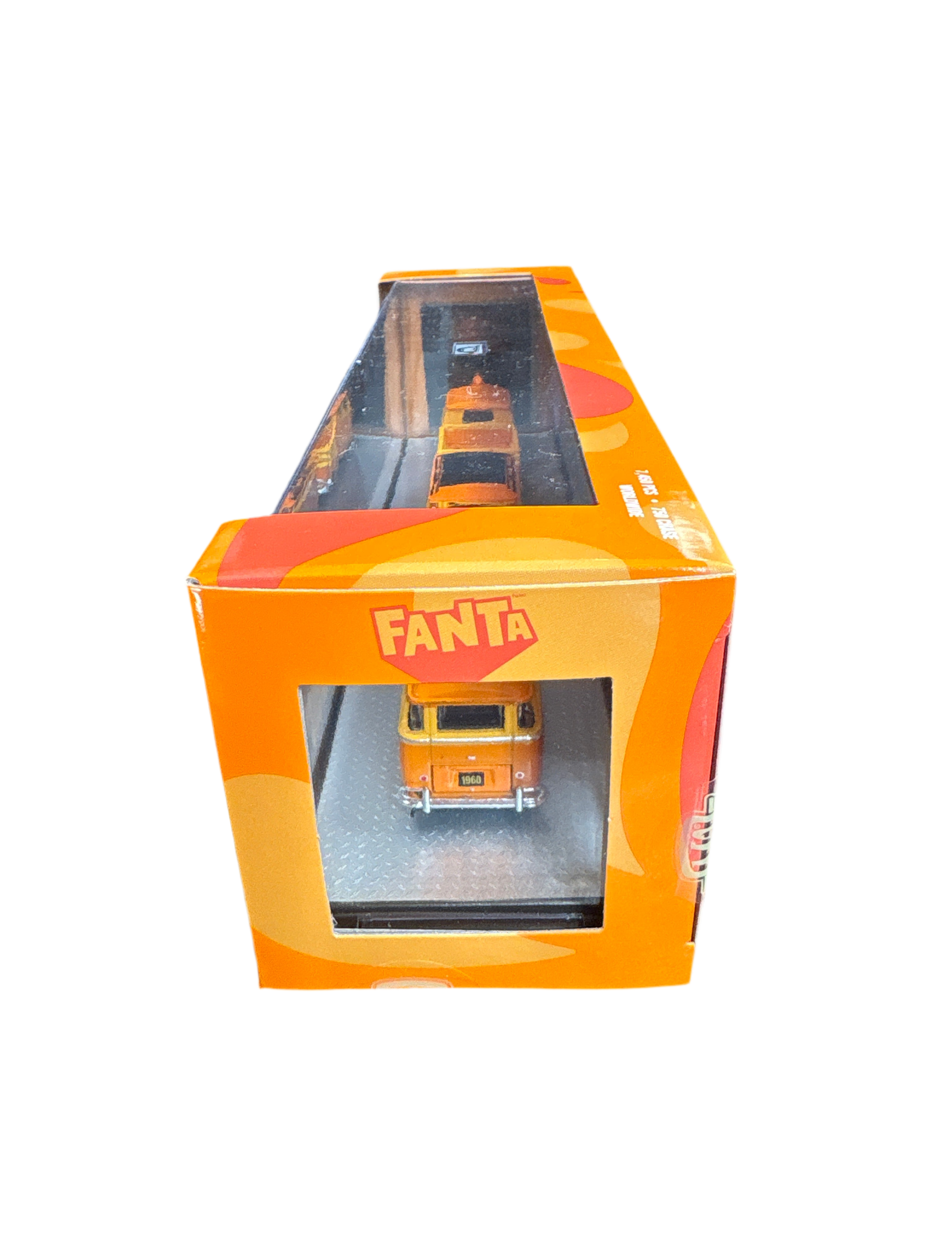 M2 1960 VW Double Cab Truck & 1960 VW 15 Window Bus Diecast orange