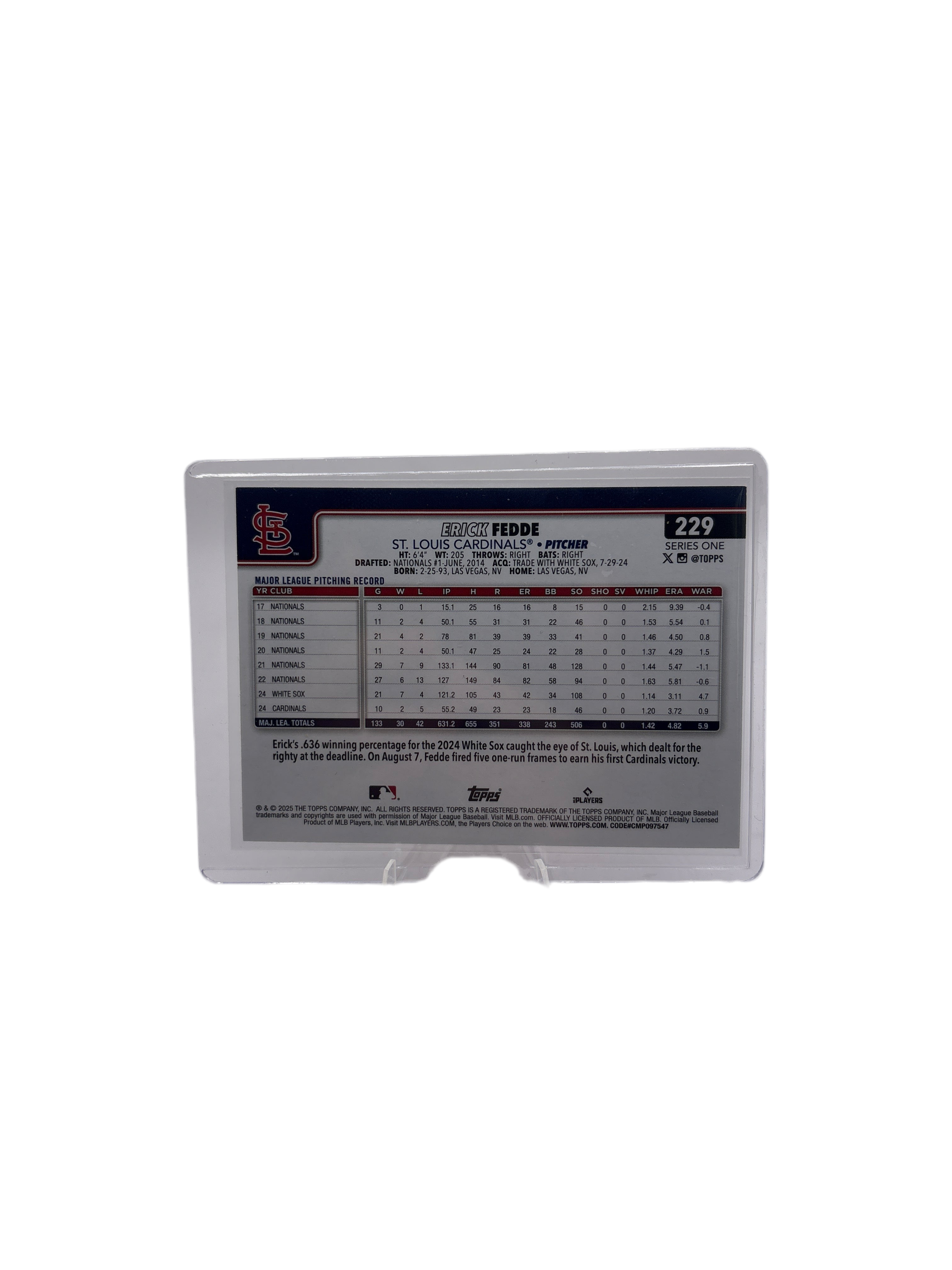 Topps Erick Fedde