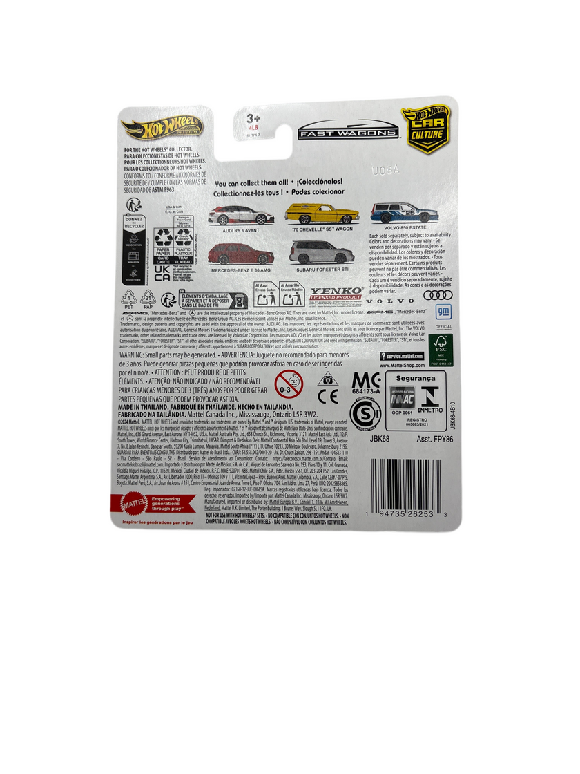 Hot Wheels Volvo 850 Estate Diecast white