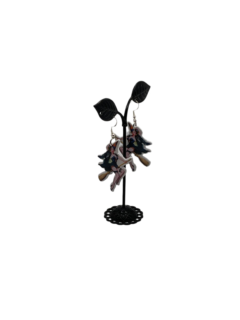 झाड़ू बाली पर चुड़ैल