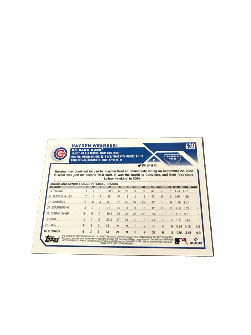 Topps Hayden Wesneski