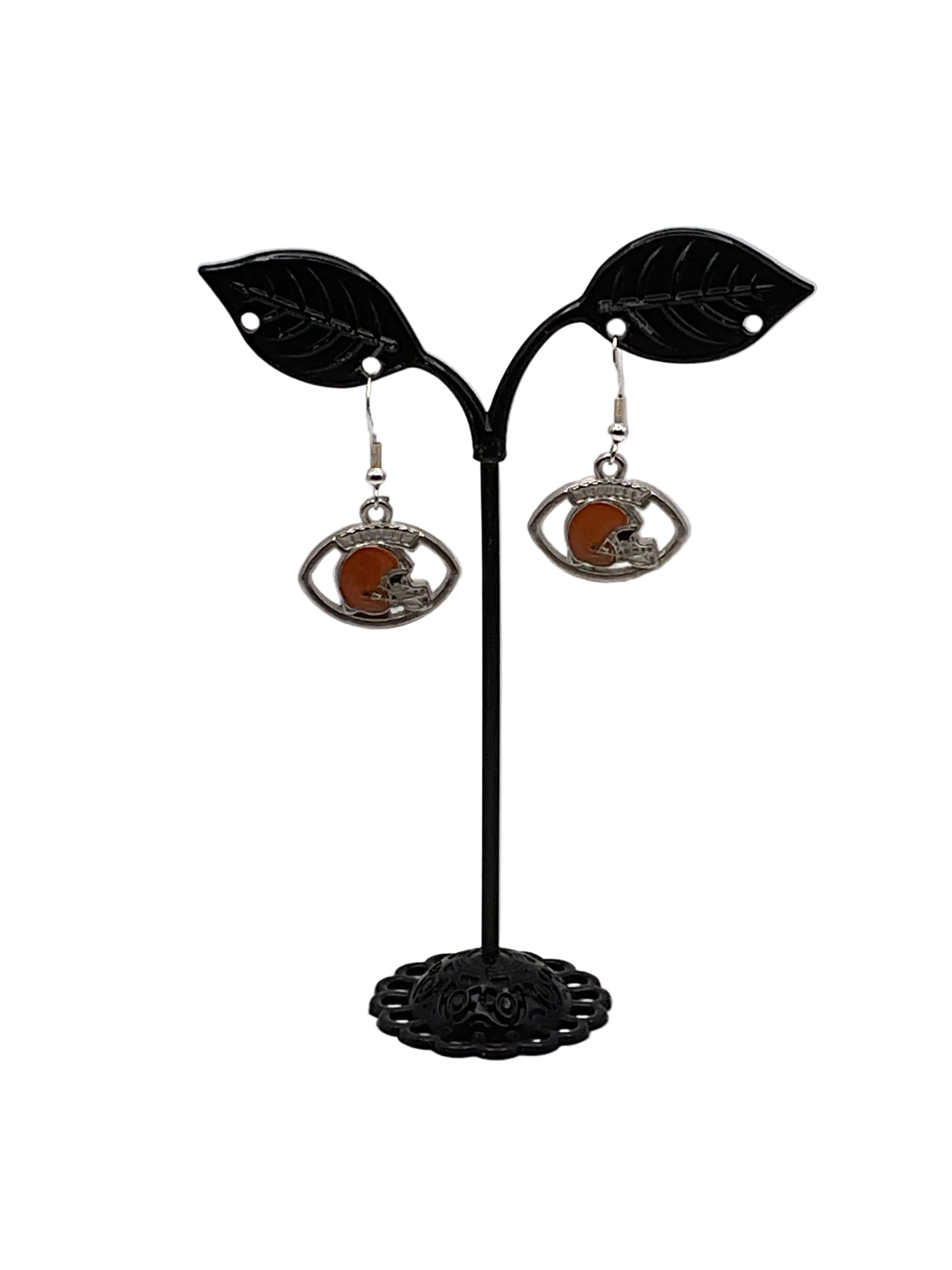 Football Shaped Football Earrings