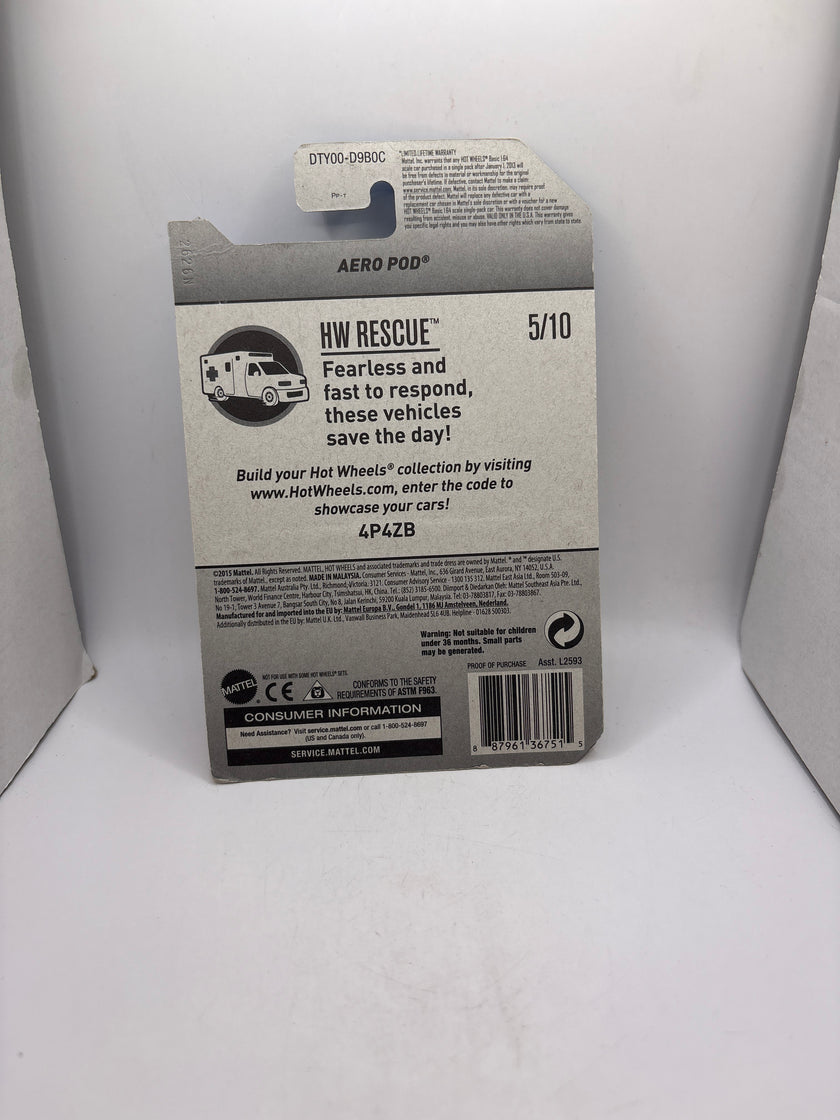 Hot Wheels Aero Pod Diecast blue