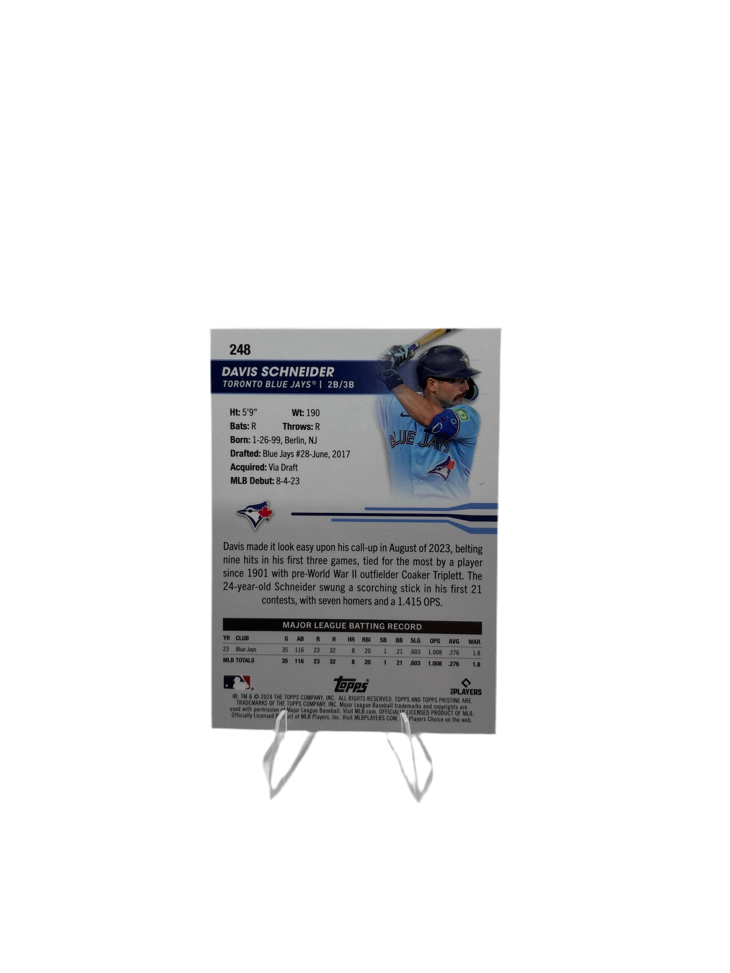 Topps Davis Schneider