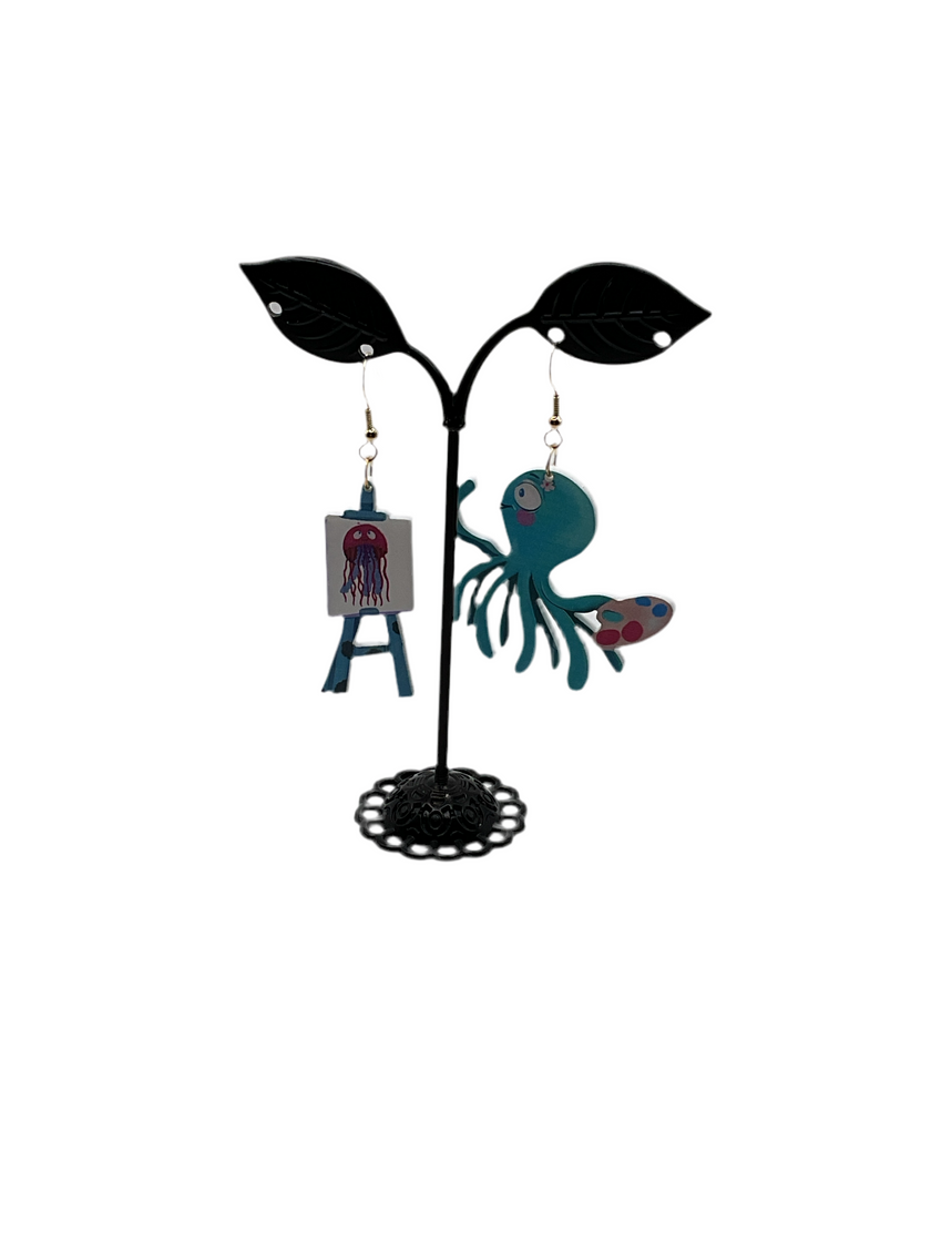 Octopus earrings