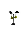 Green Frog Earrings
