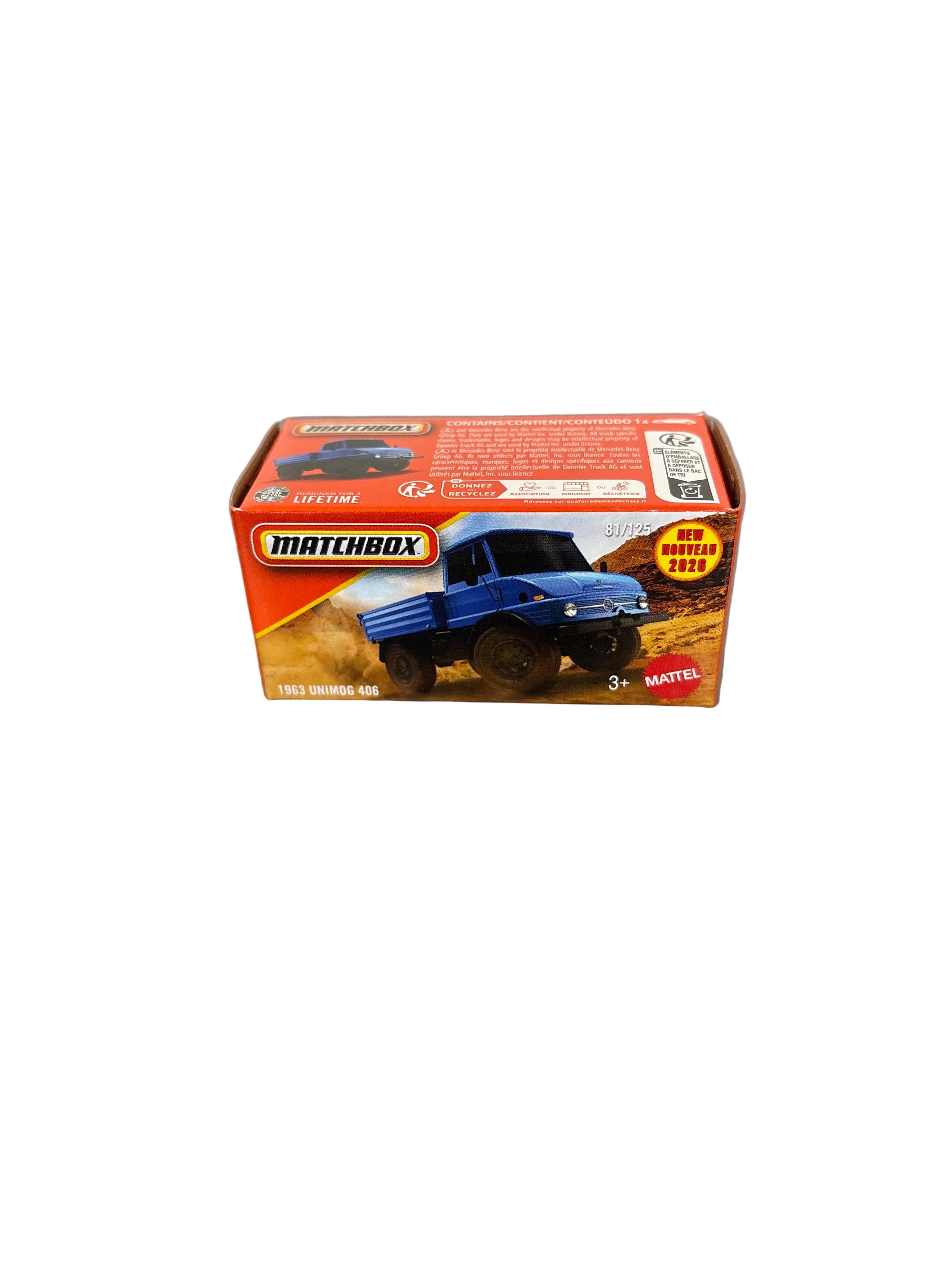 Matchbox 1963 Unimog 406 Diecast blue