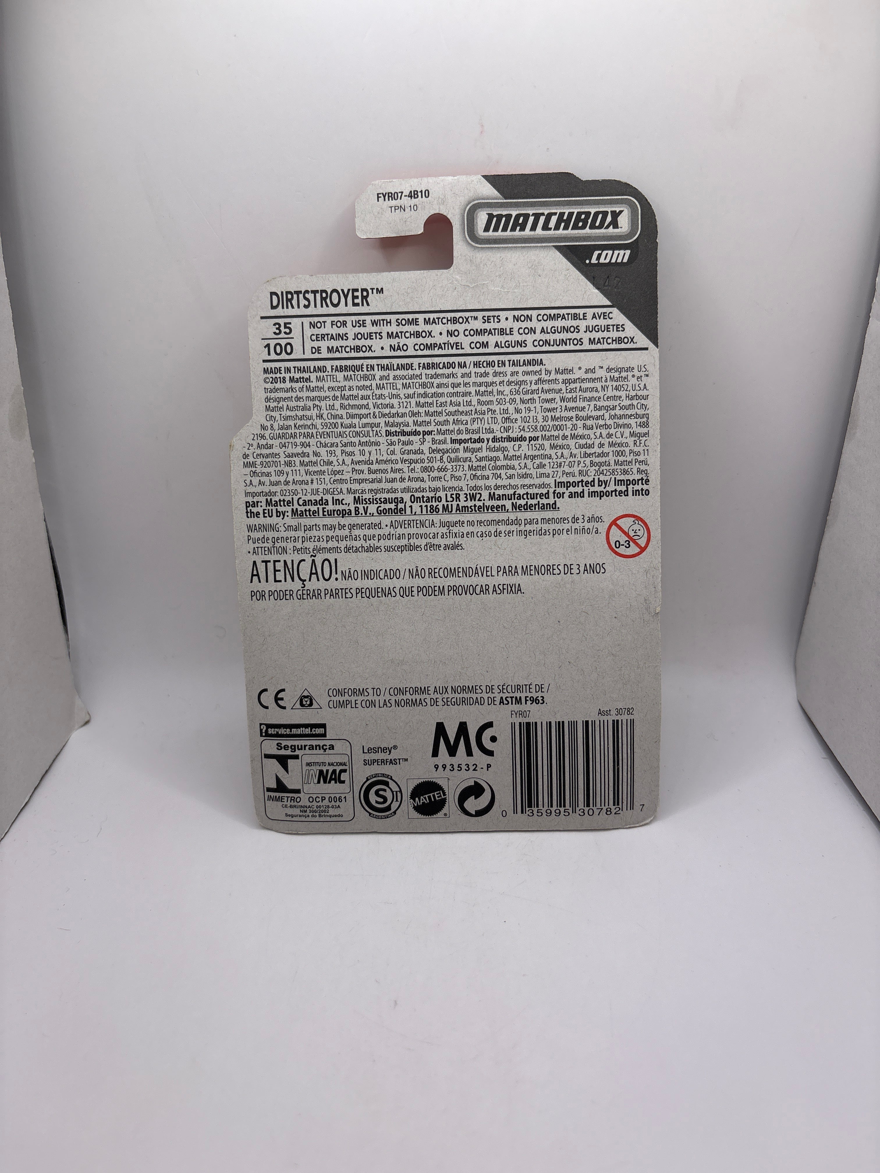 Matchbox Dirtstroyer Diecast