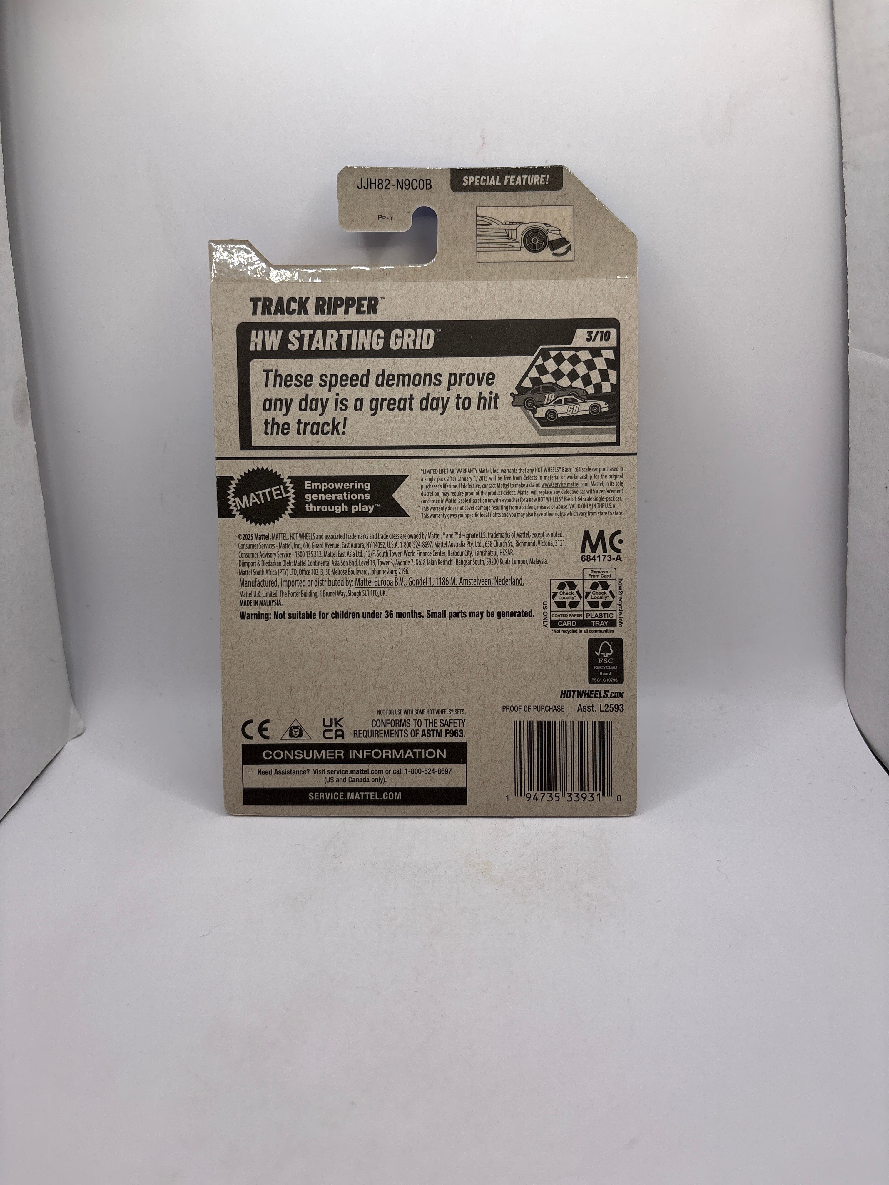 Hot Wheels Track Ripper Diecast Purple