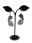 Pregnant lady silhouette Earrings