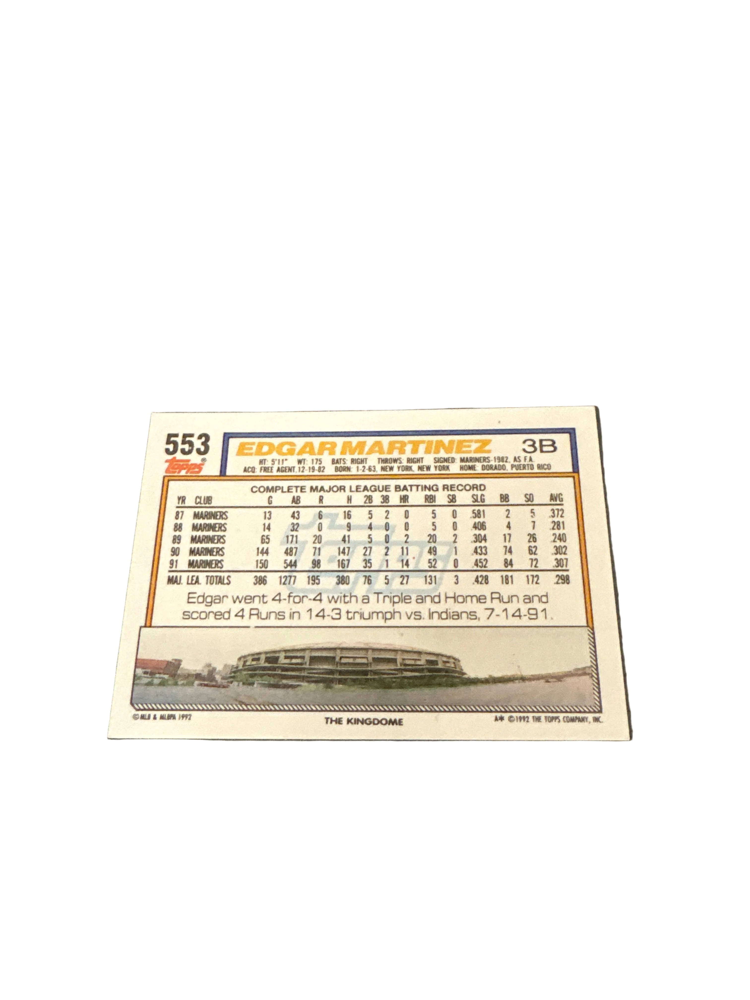 Topps Edgar Martinez