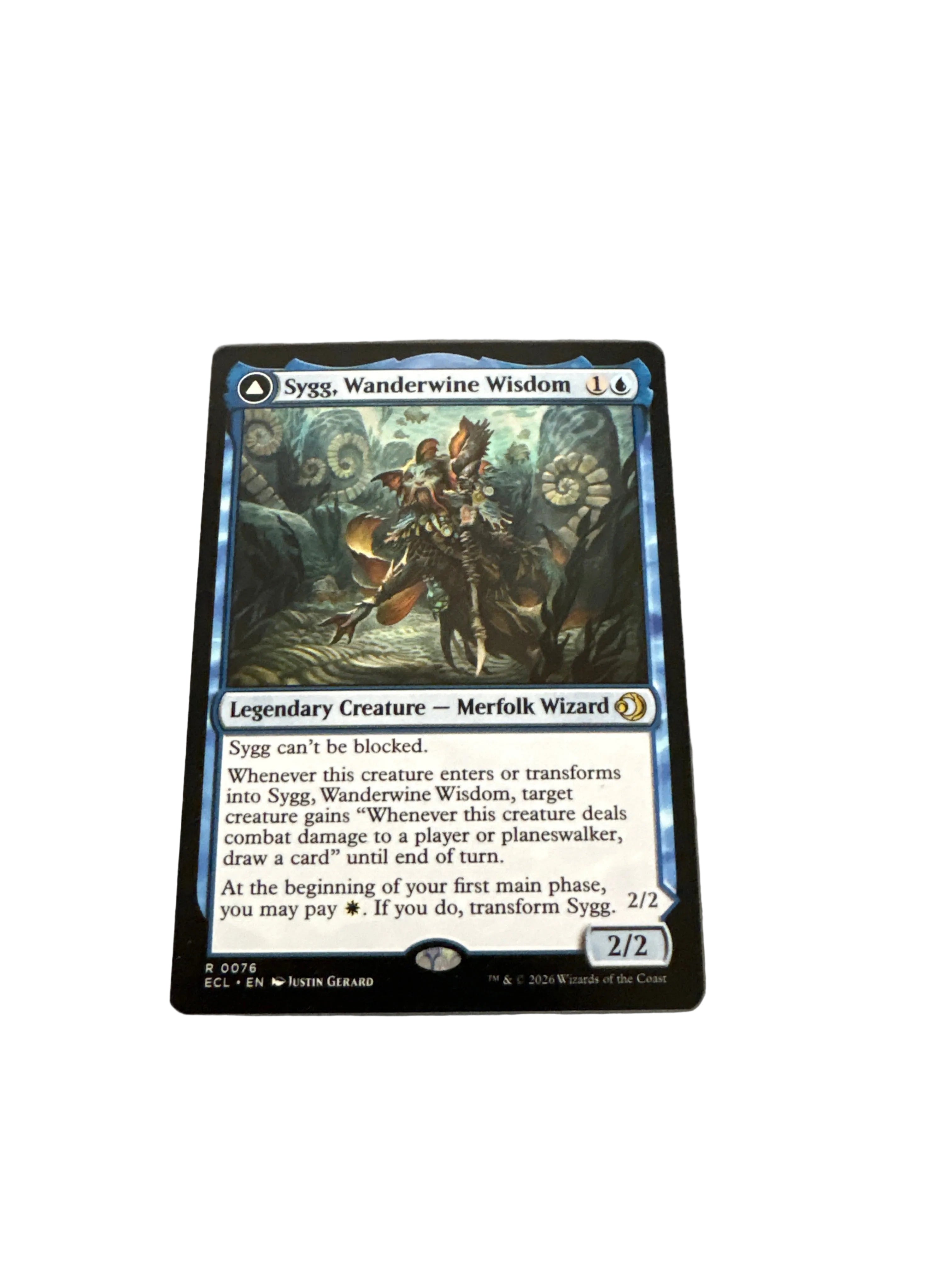 Magic The Gathering Sygg, Wanderwine Wisdom Sygg, Wanderbrine Shield