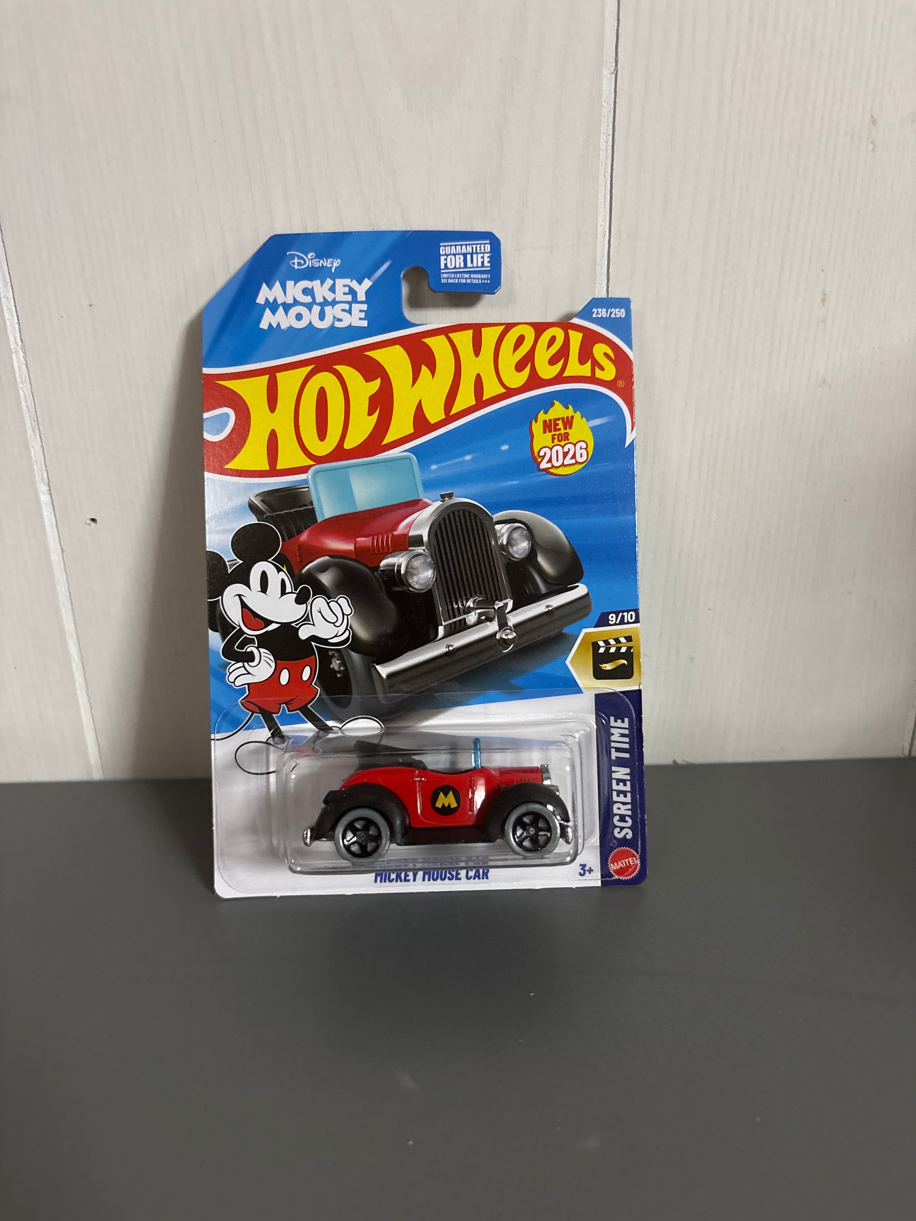 Hot Wheels Mickey Mouse Car Diecast red