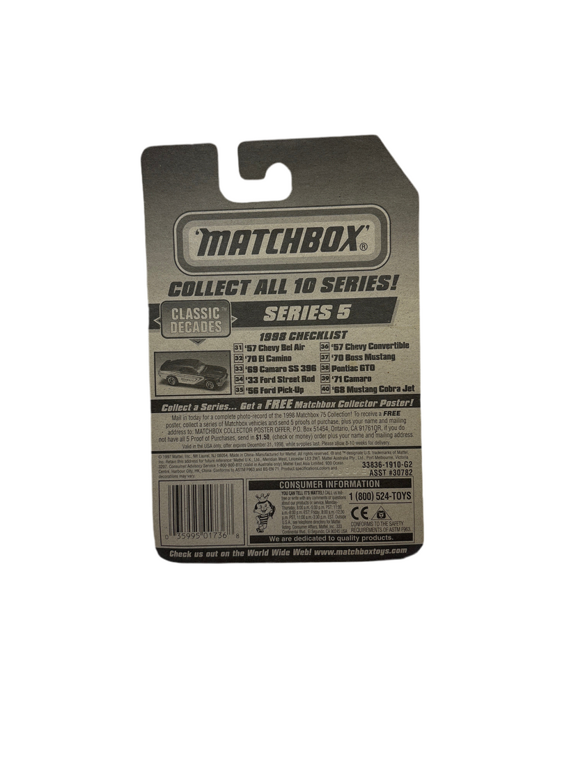 Matchbox 57 Chevy Convertible Diecast