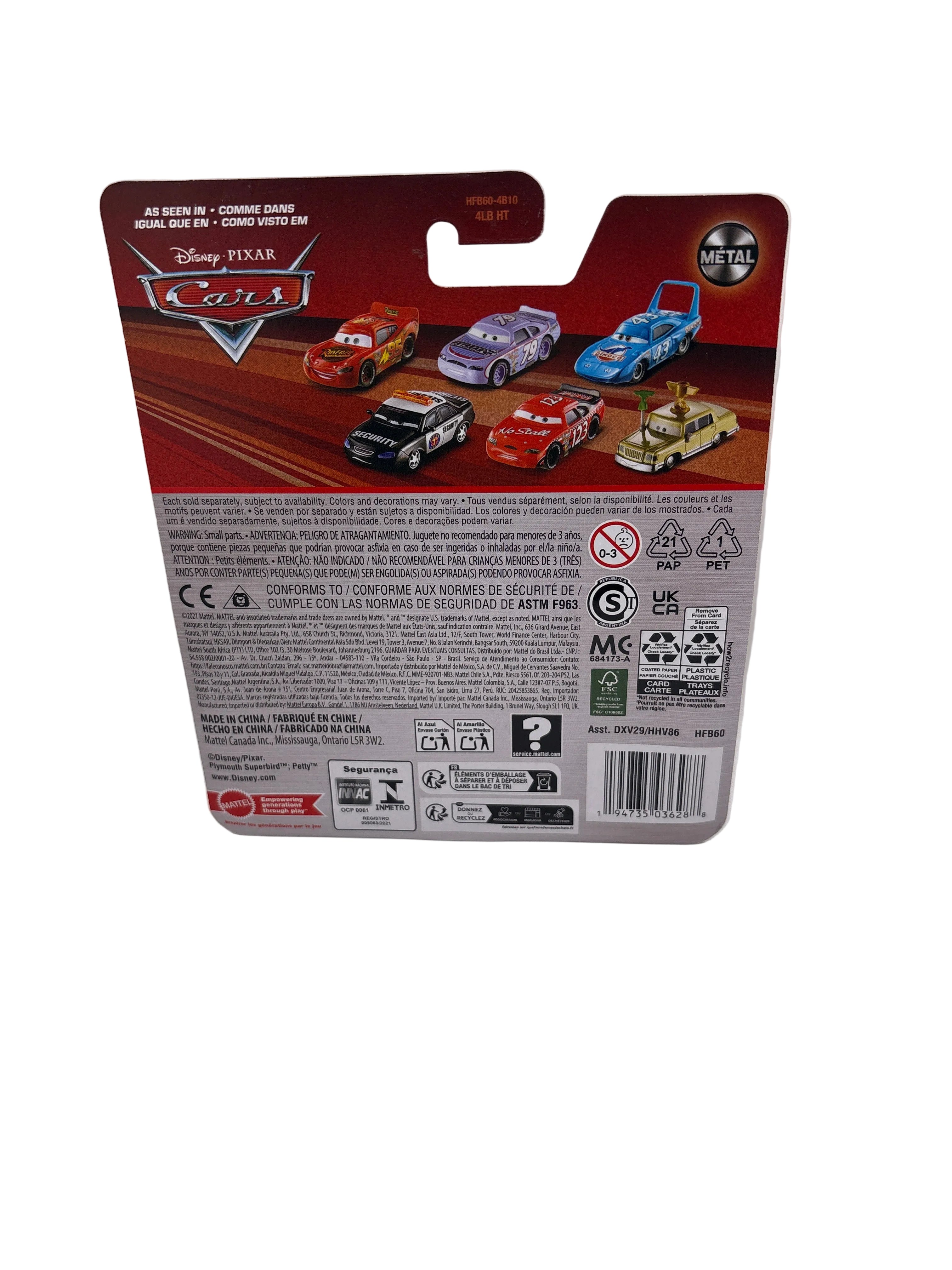 Disney Pixar Cars Dexter Hoover With Checkered Flag Diecast multi color