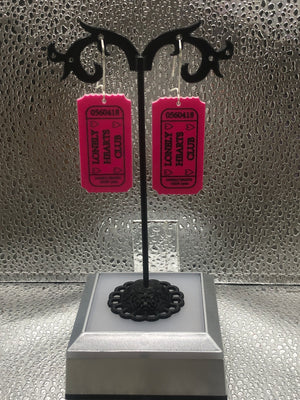 Ticket earrings