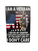 I Am A Veteran Sign
