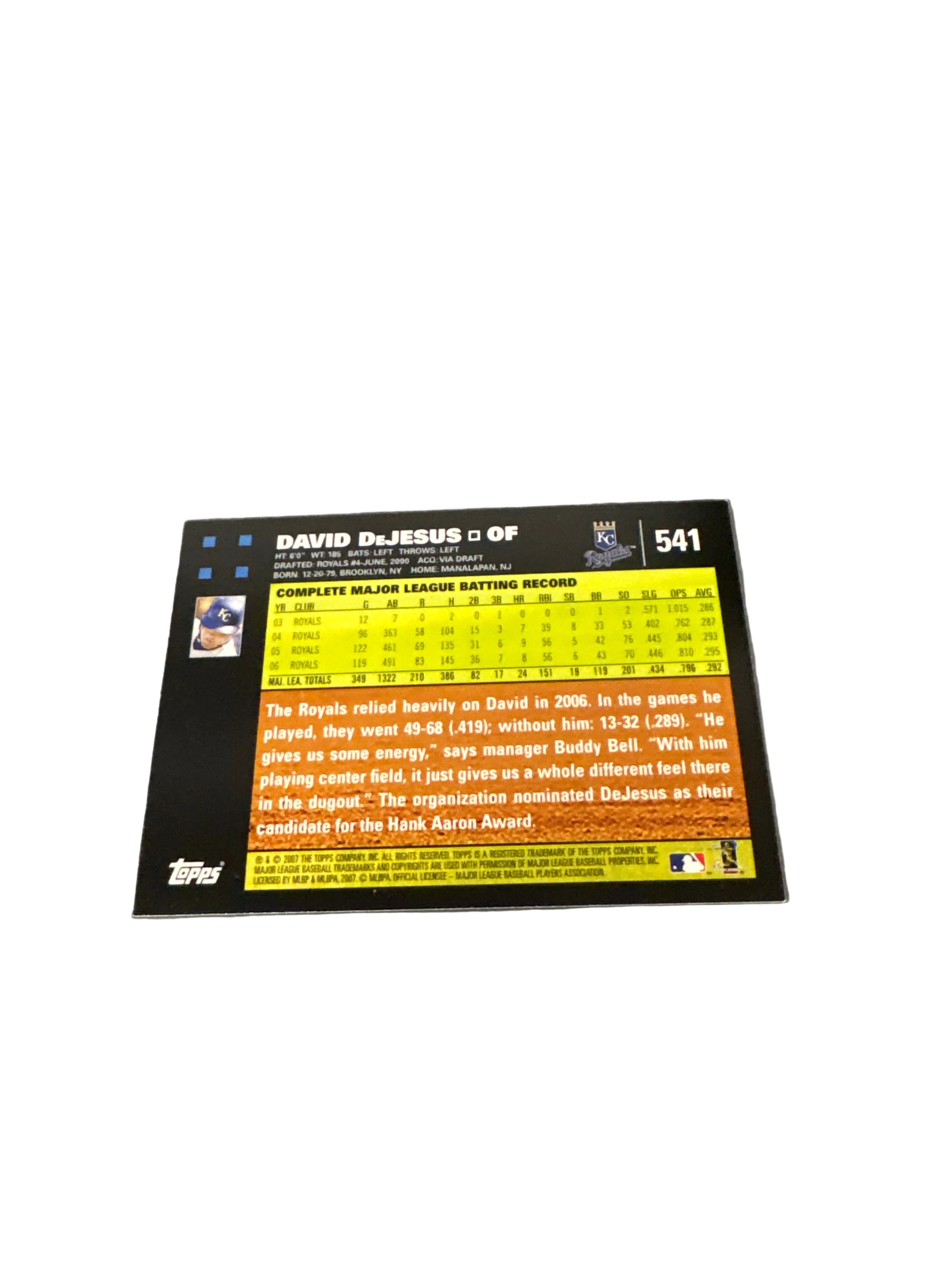 Topps David DeJesus