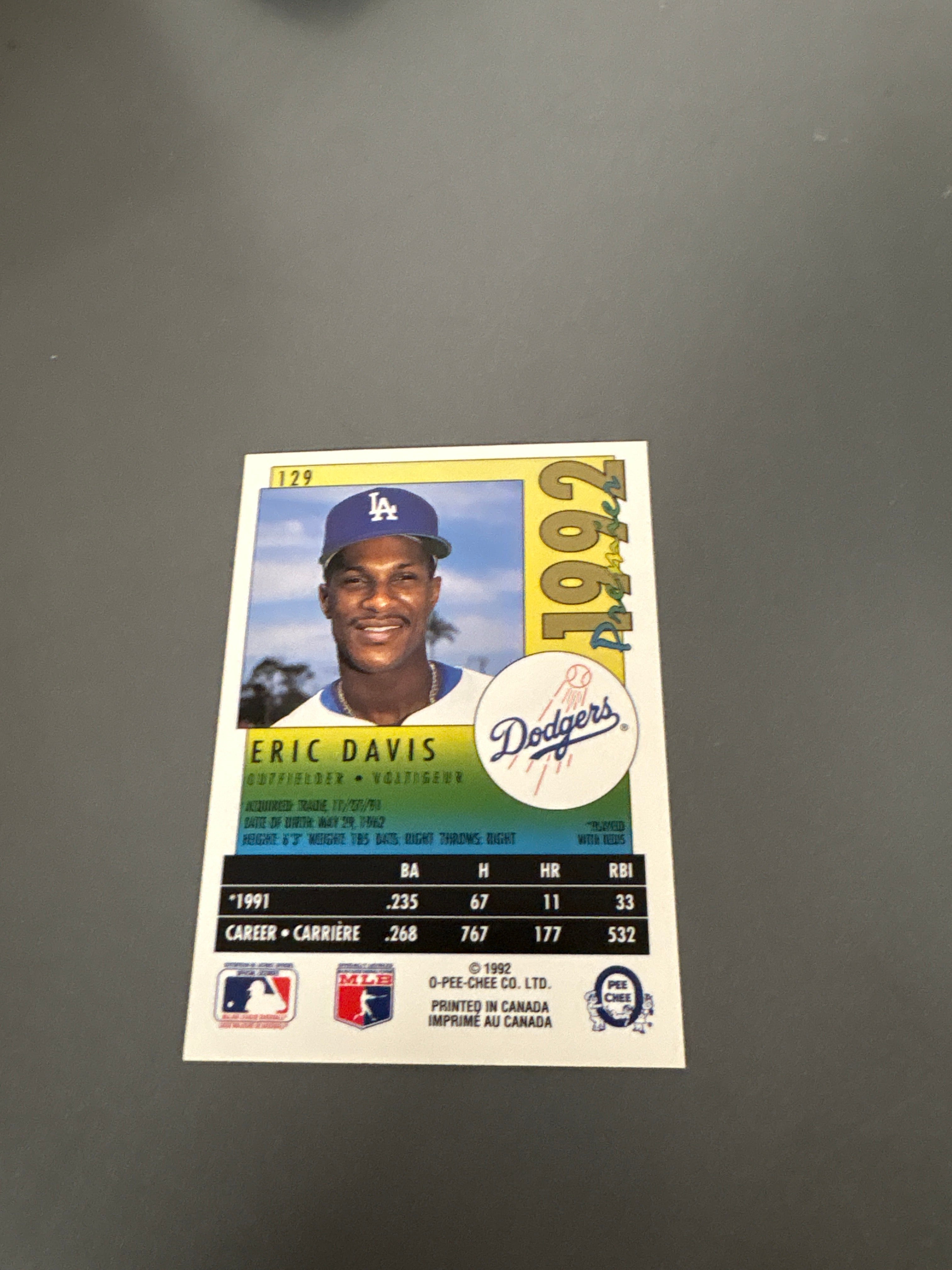 Premier Eric Davis