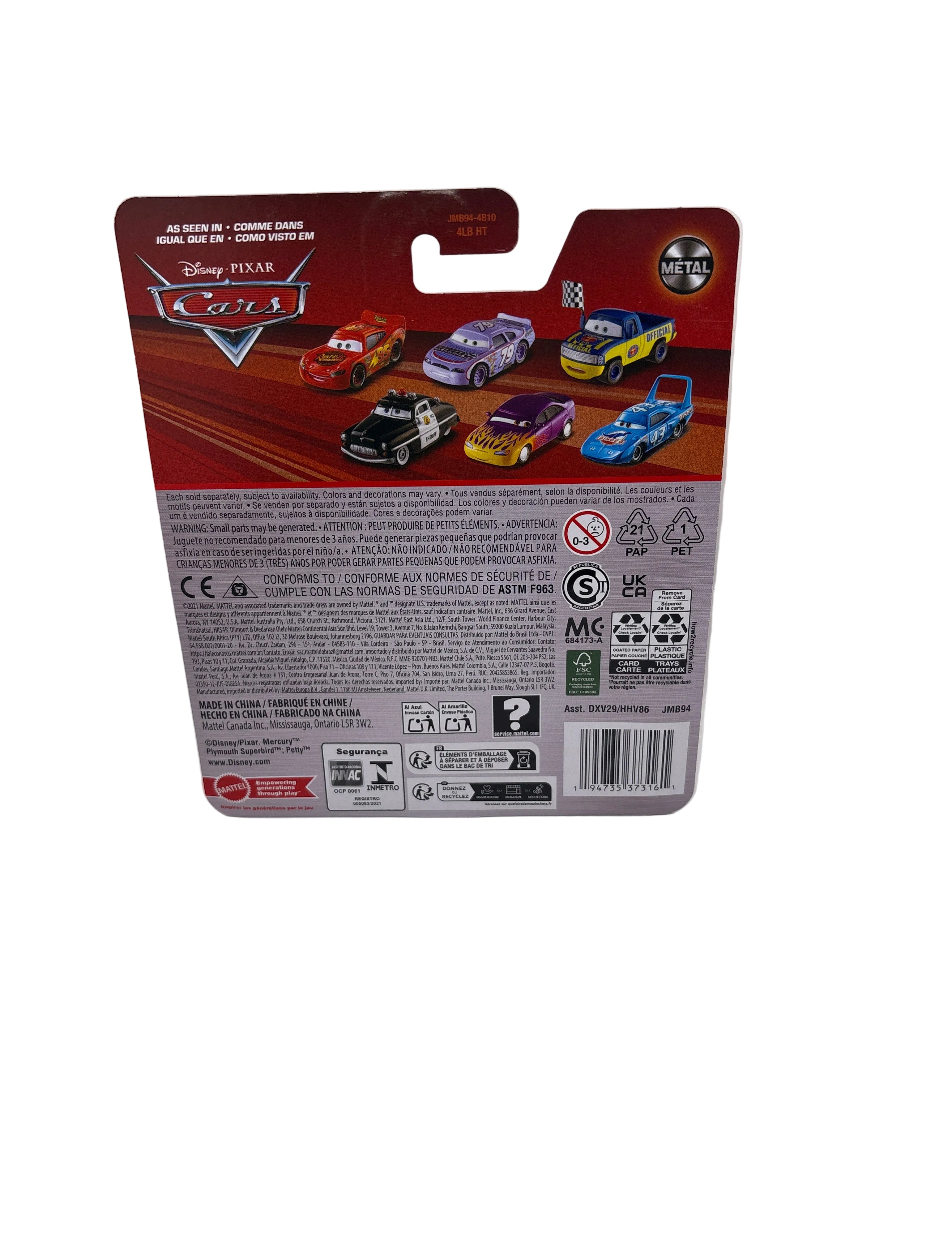Disney Pixar Cars Brad Winmiler Diecast yellow
