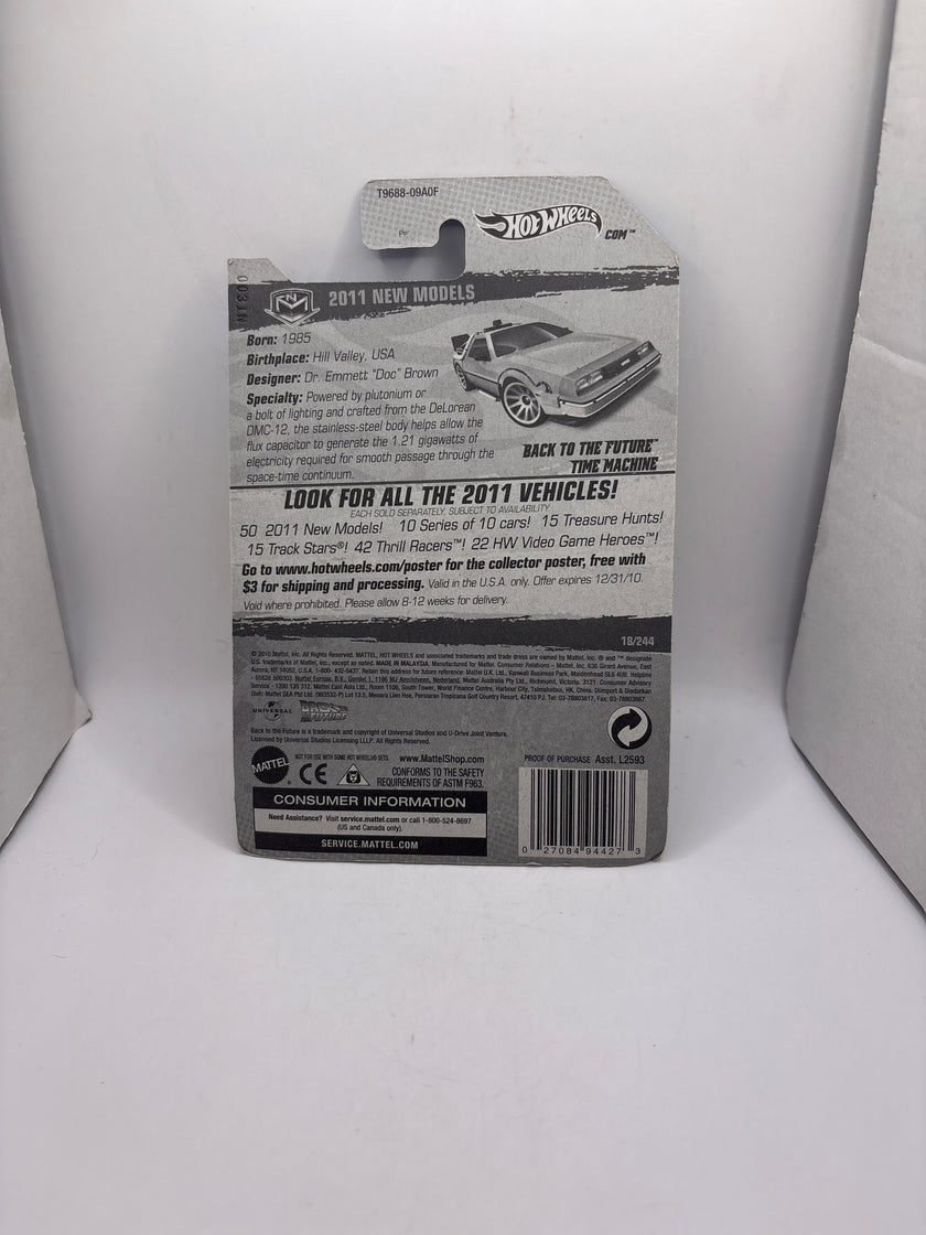 Hot Wheels Back To The Future Time Machine Diecast