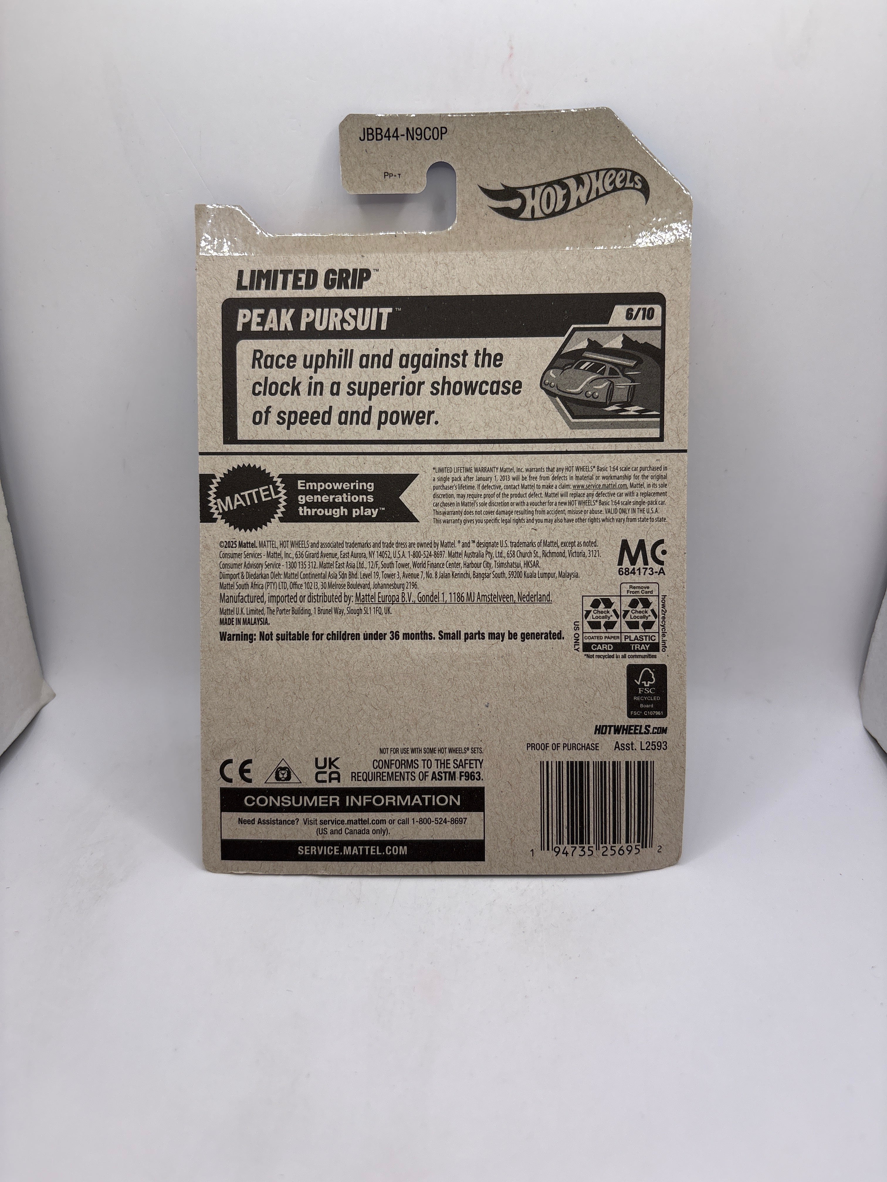 Hot Wheels Limited Grip Diecast purple