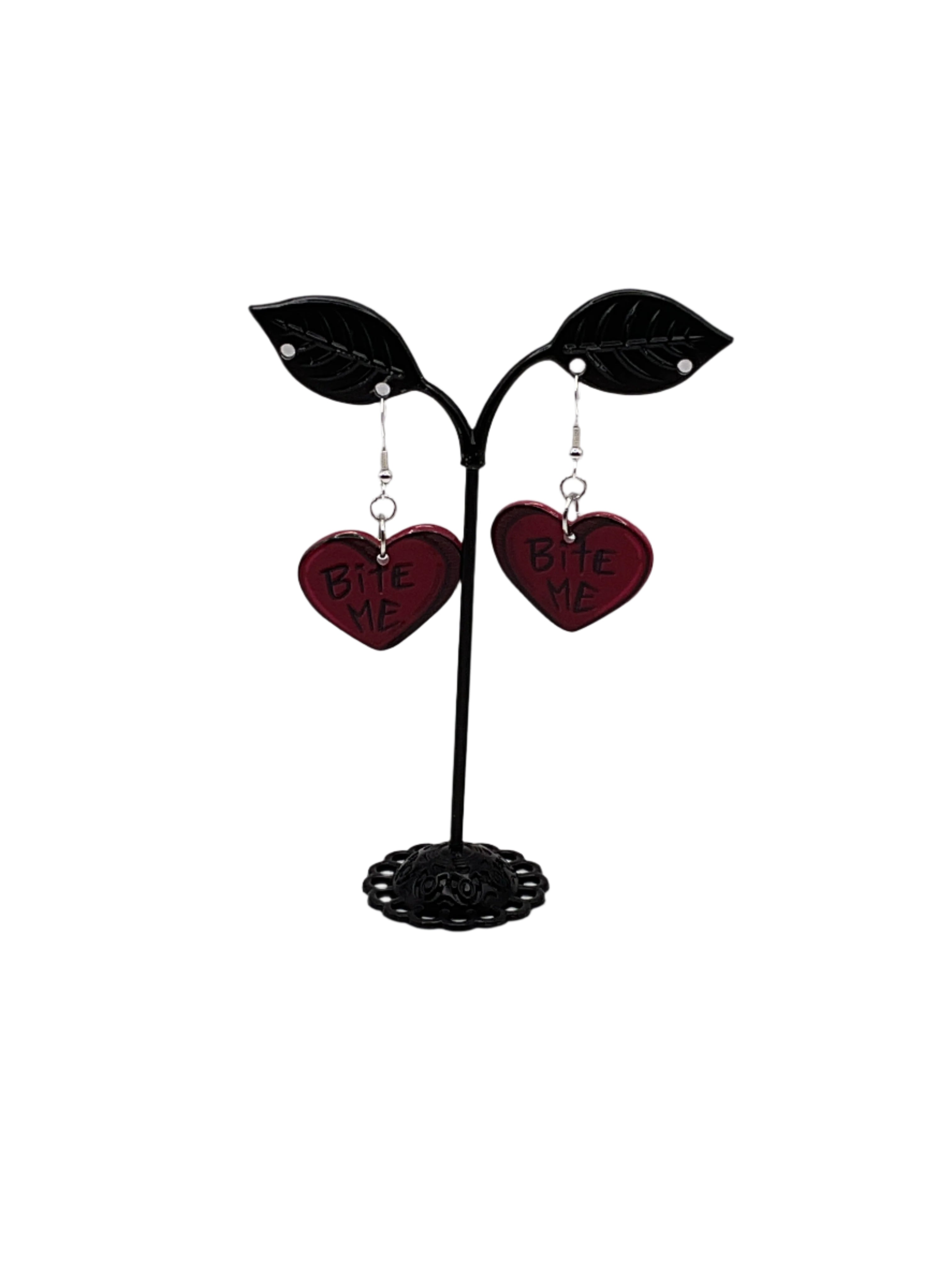 Bite Me Heart earrings