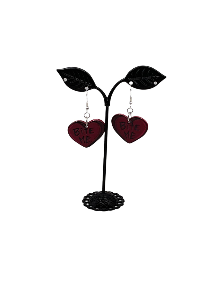Bite Me Heart earrings