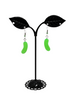 Green Jelly Bean earrings