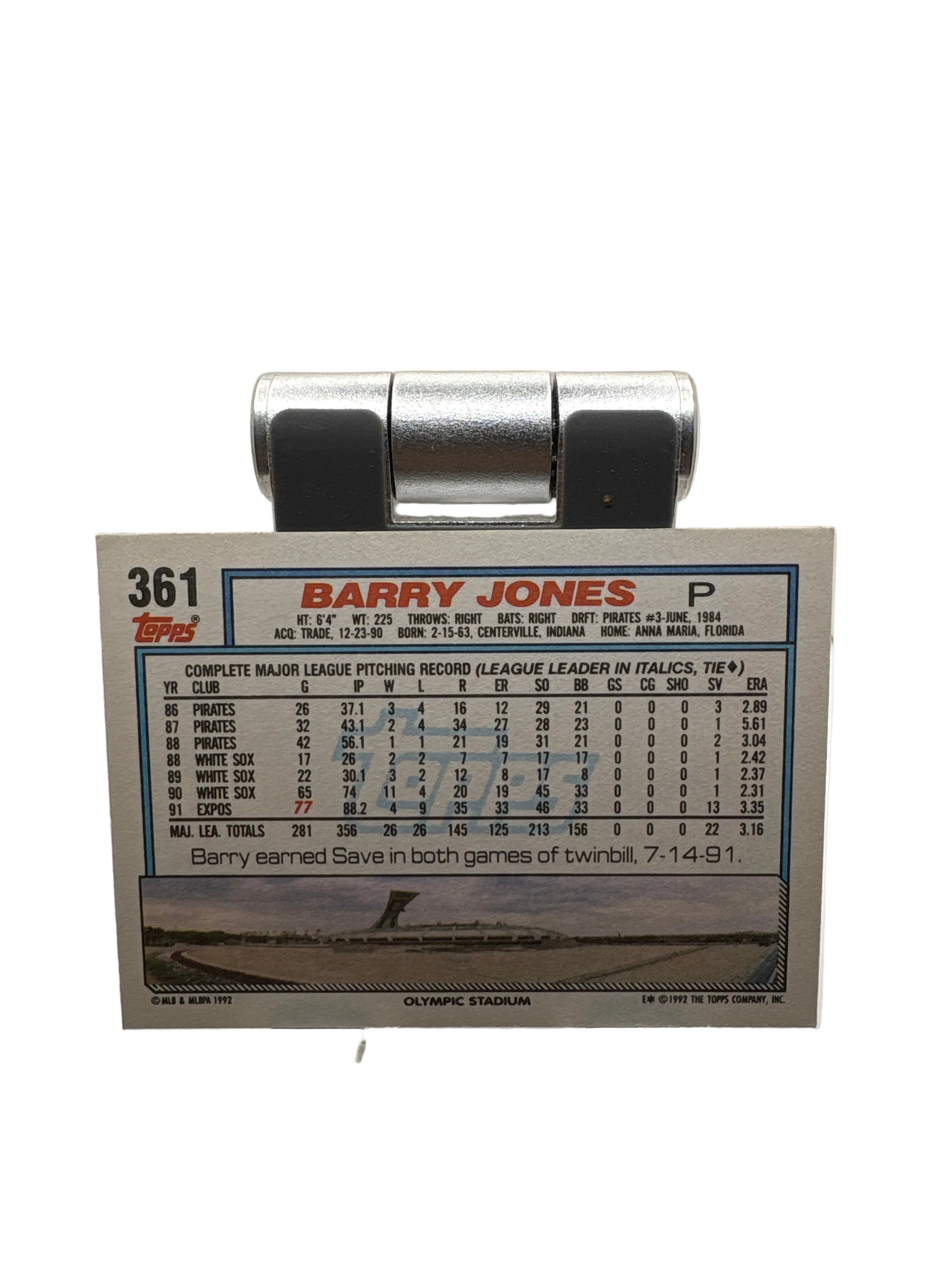 Topps Barry Jones