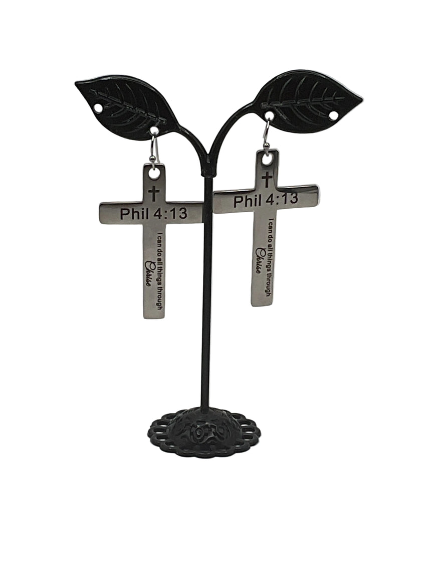 Religious Cross Earrings
