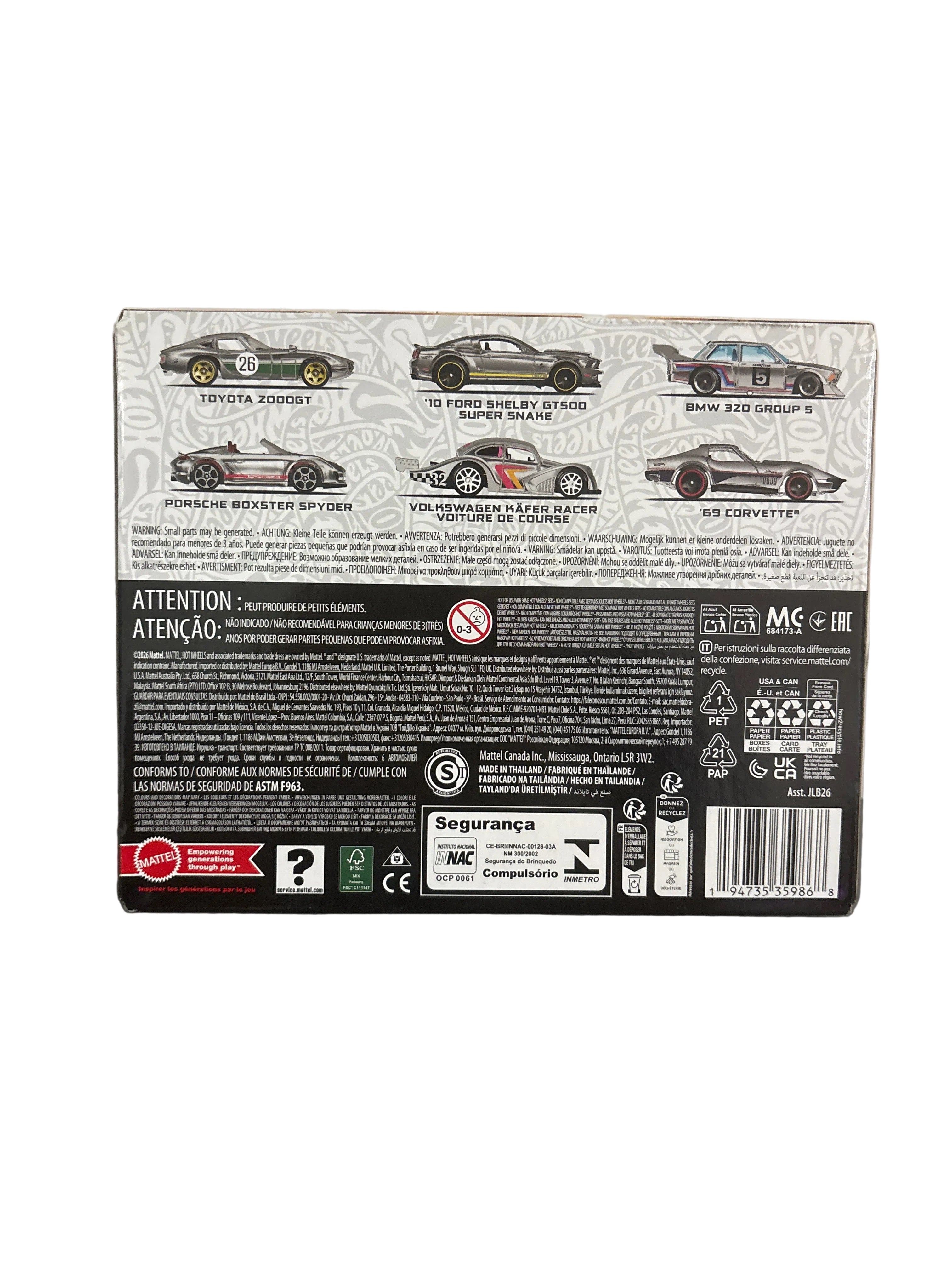 Hot Wheels Zamac 6 Pack Diecast
