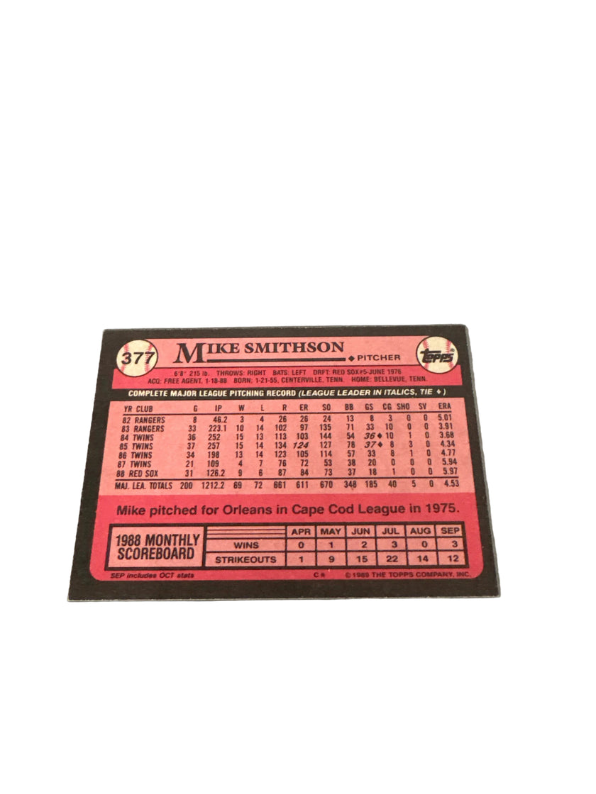 Topps Mike Smithson
