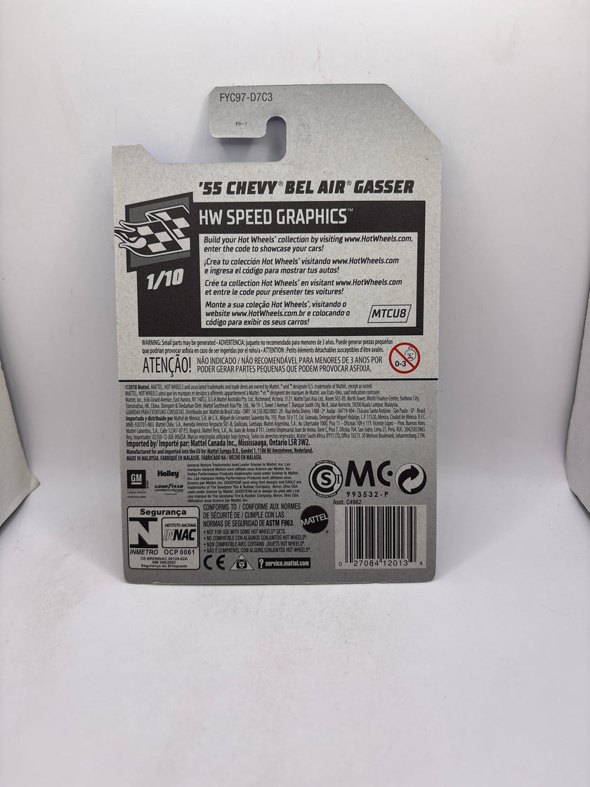 Hot Wheels 55 Chevy Bel Air Gasser Diecast