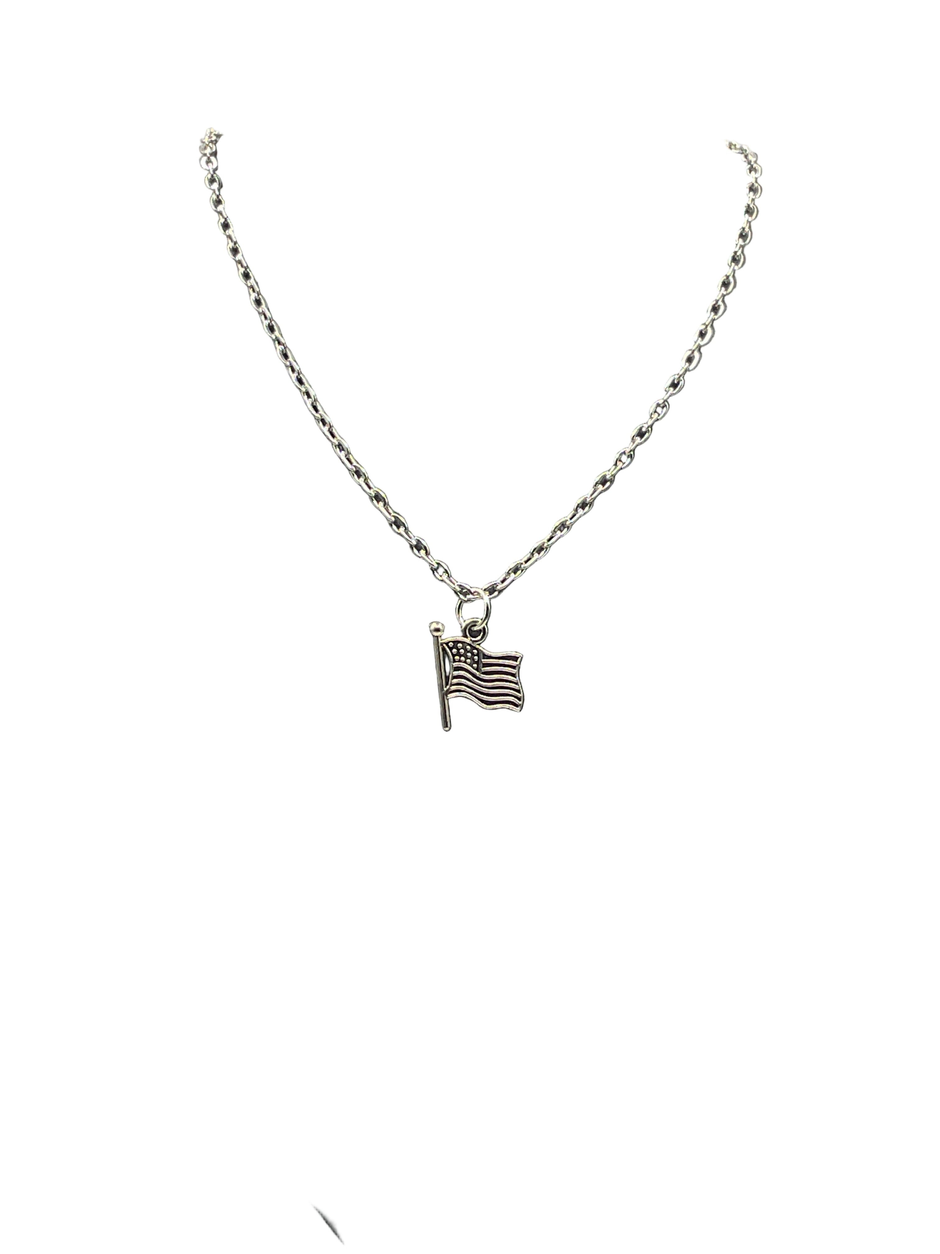 American flag necklace
