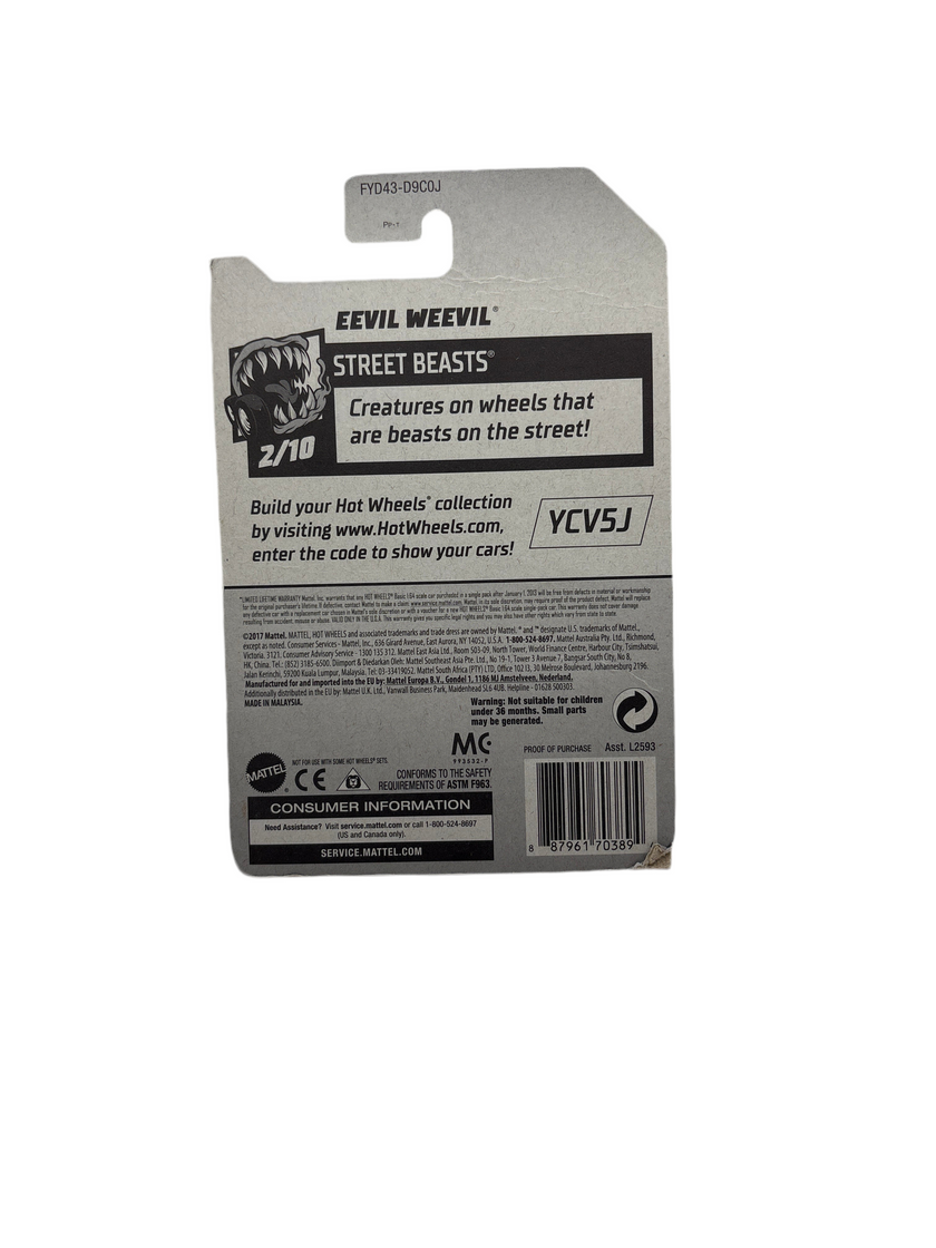 Hot Wheels Eevil Weevil Diecast yellow