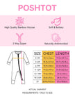 PoshTOT Summer Bamboo Baby Convertible Zippy Romper
