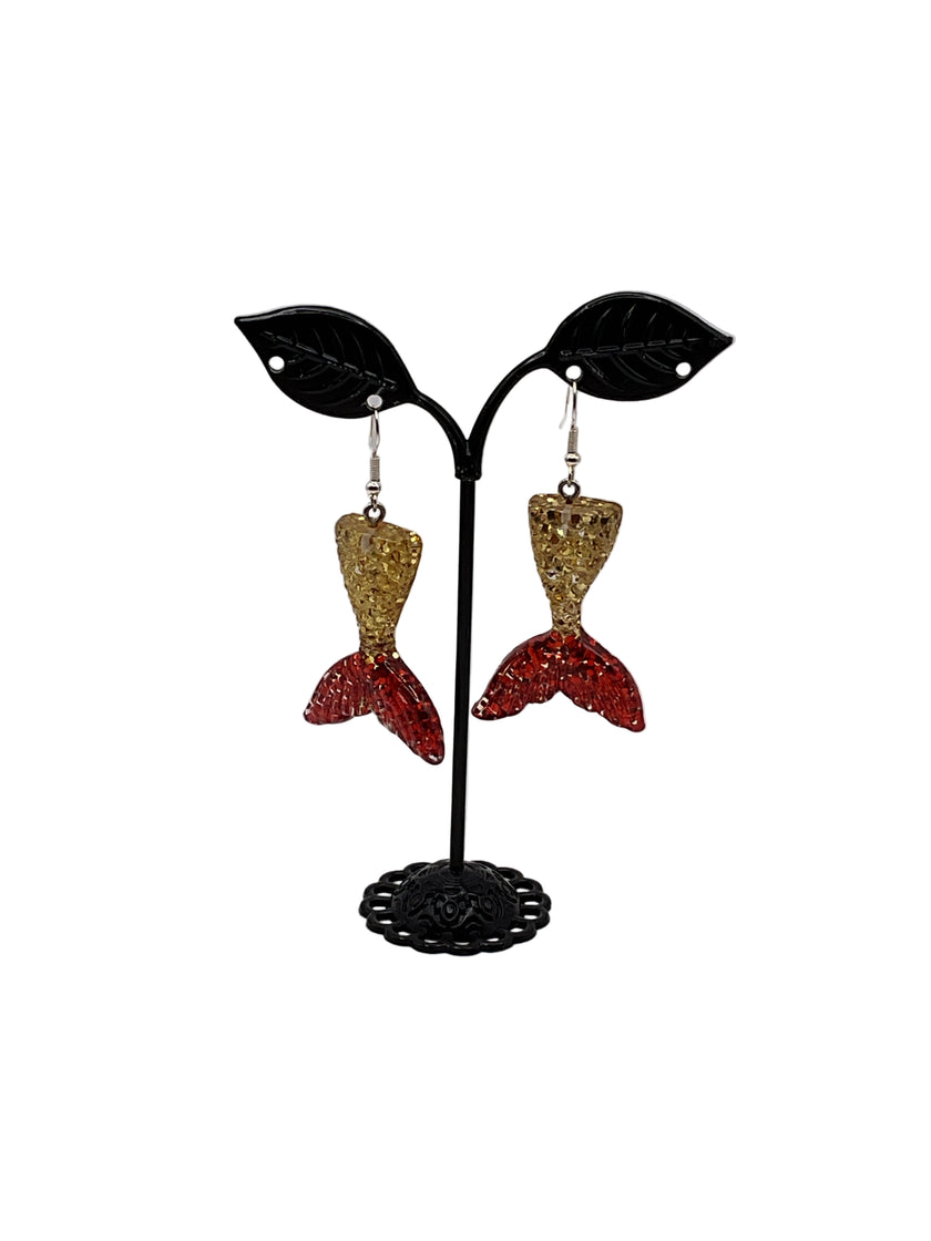Mermaid tail earrings