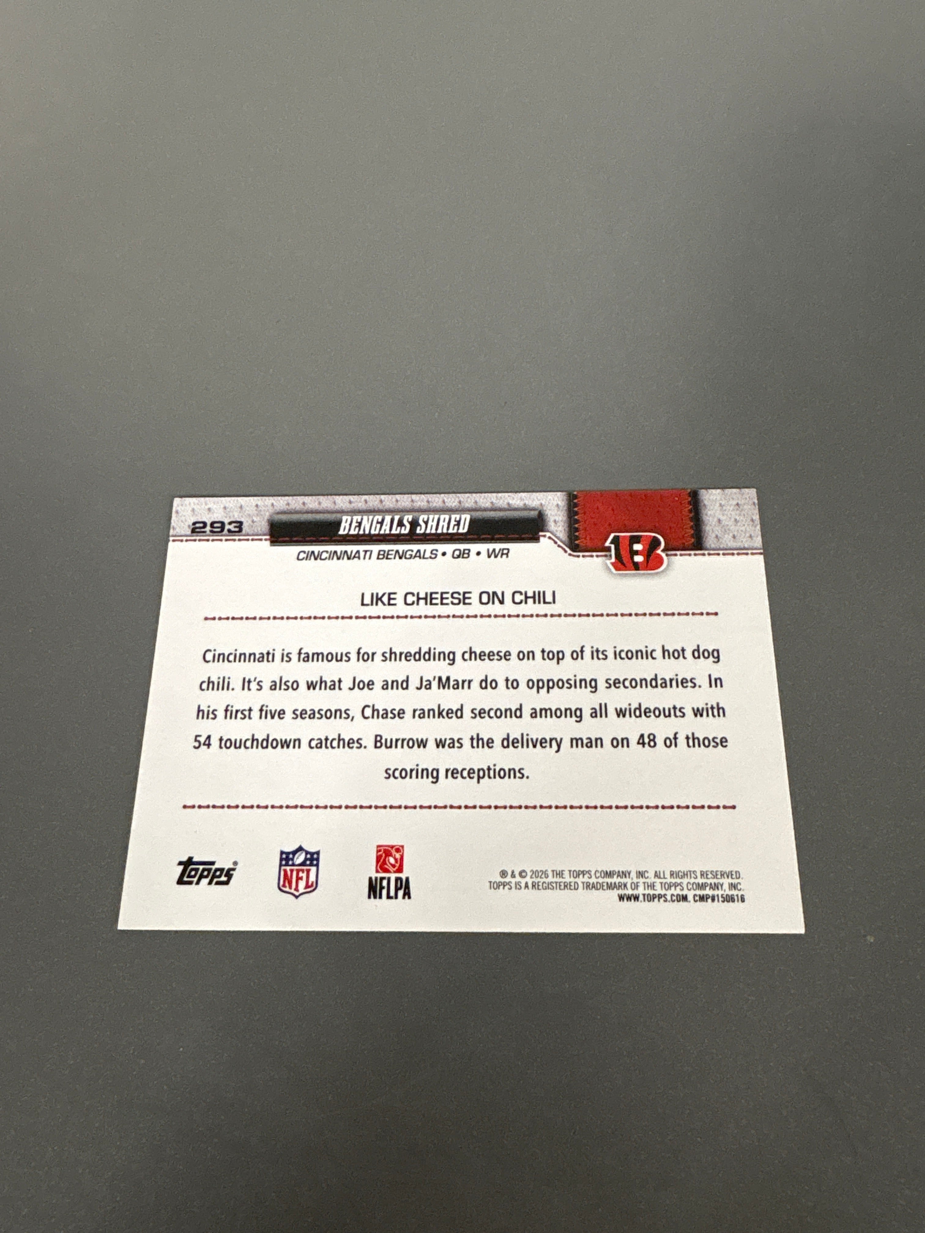 Topps Bengals Shred