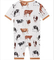 Posh TOT How Now Brown Cow? Bamboo Shorty Romper