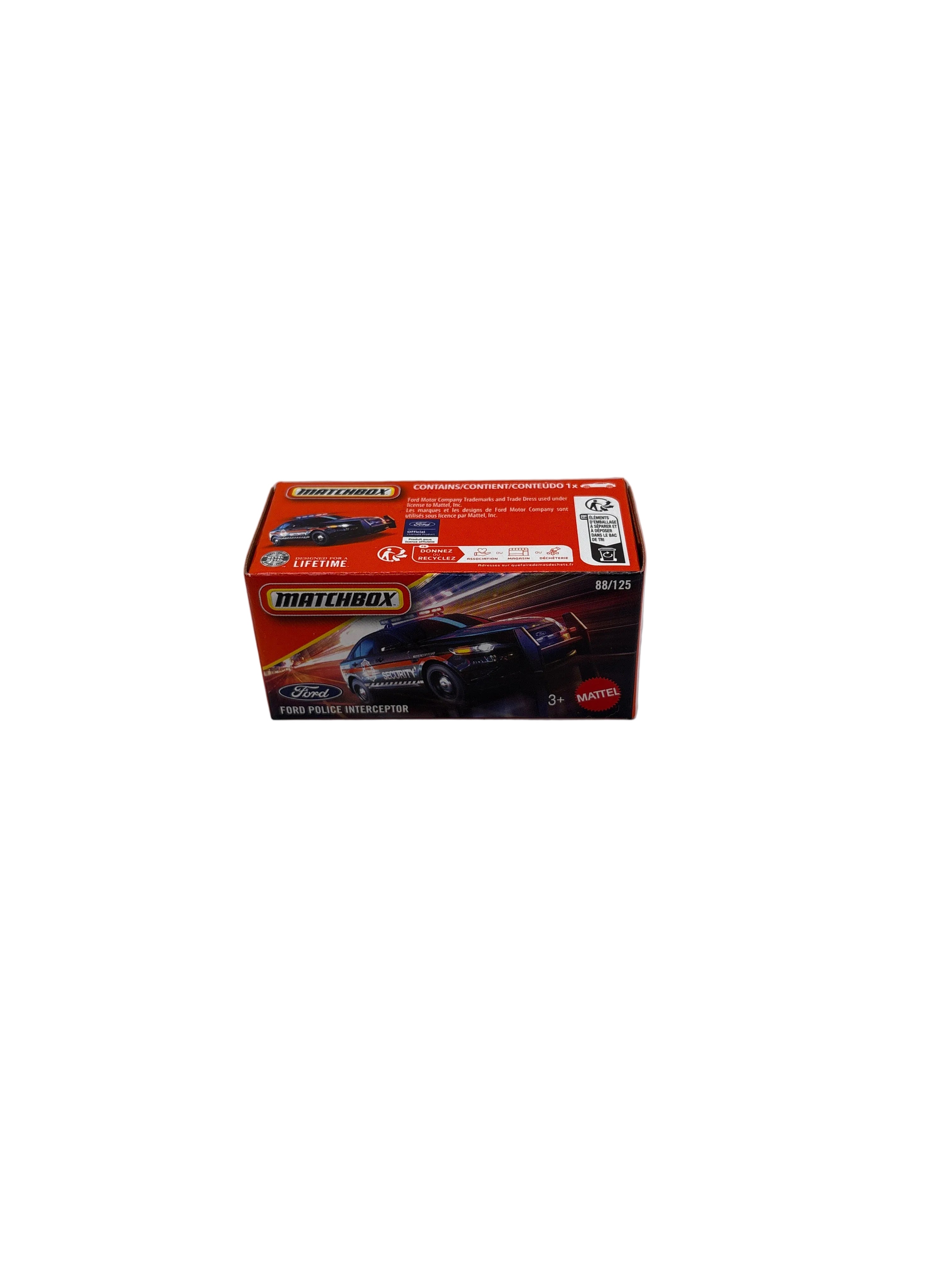 Matchbox Ford Police Interceptor Diecast black