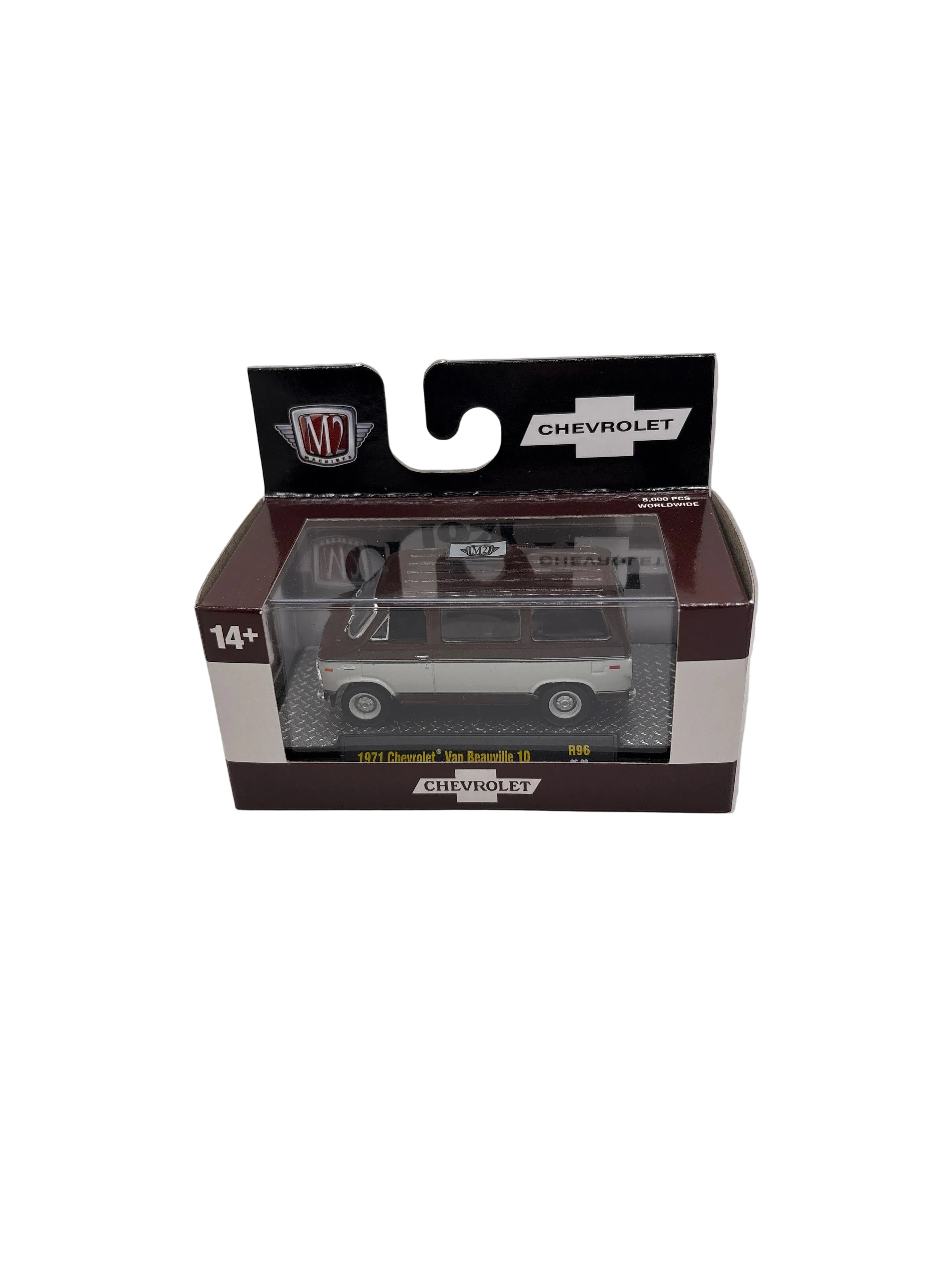 M2 1971 Chevrolet Van Beauville 10 Diecast burgundy