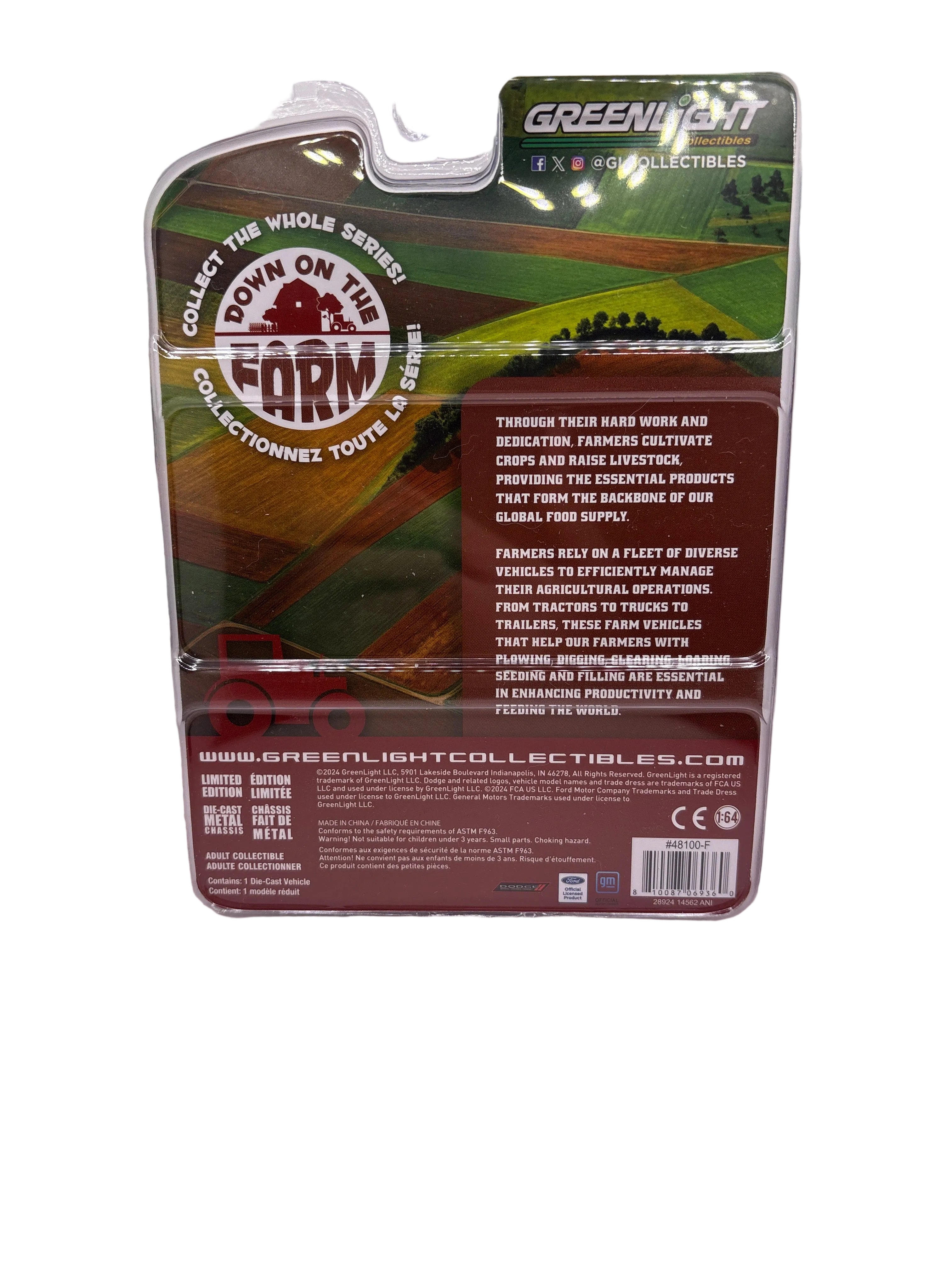 Greenlight Bale Throw Wagon Diecast