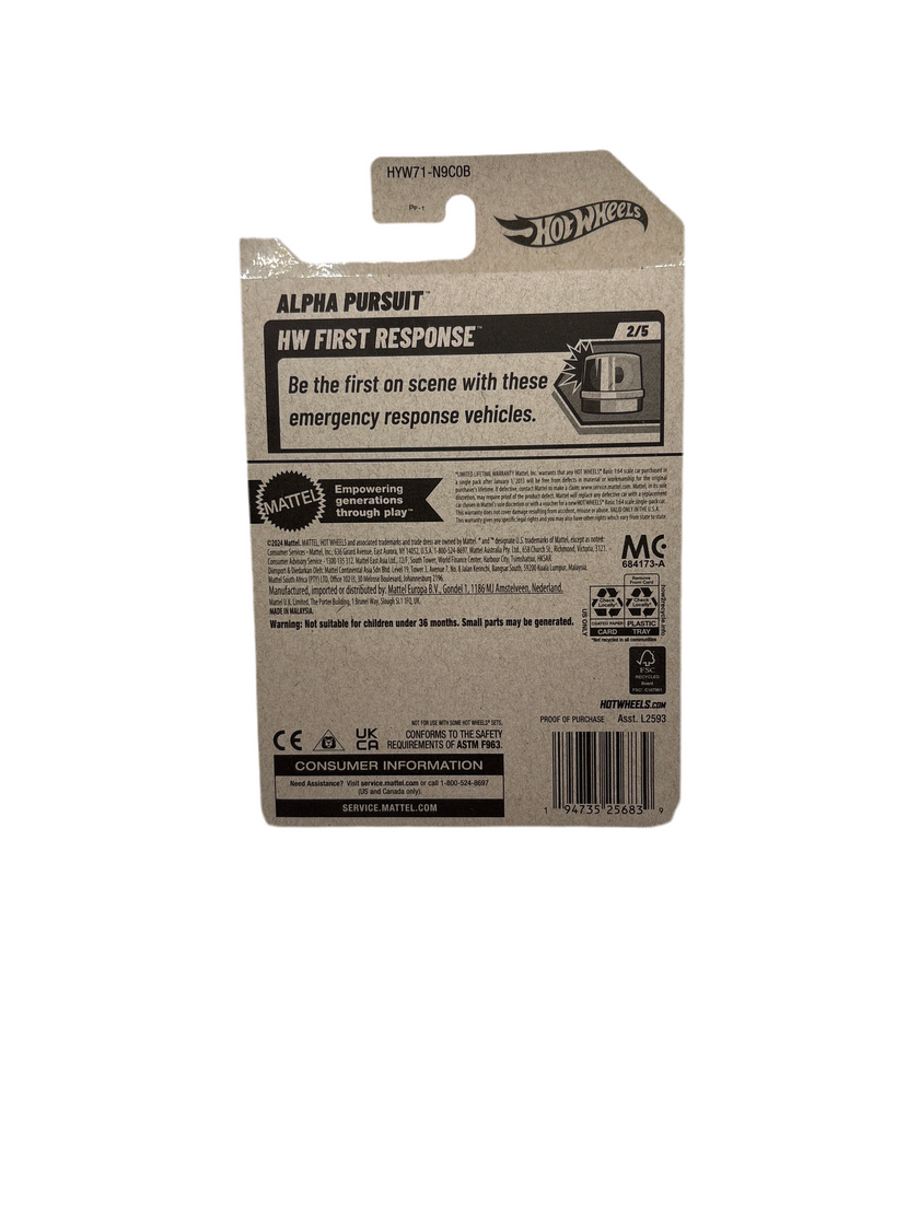 Hot Wheels Alpha Pursuit Diecast