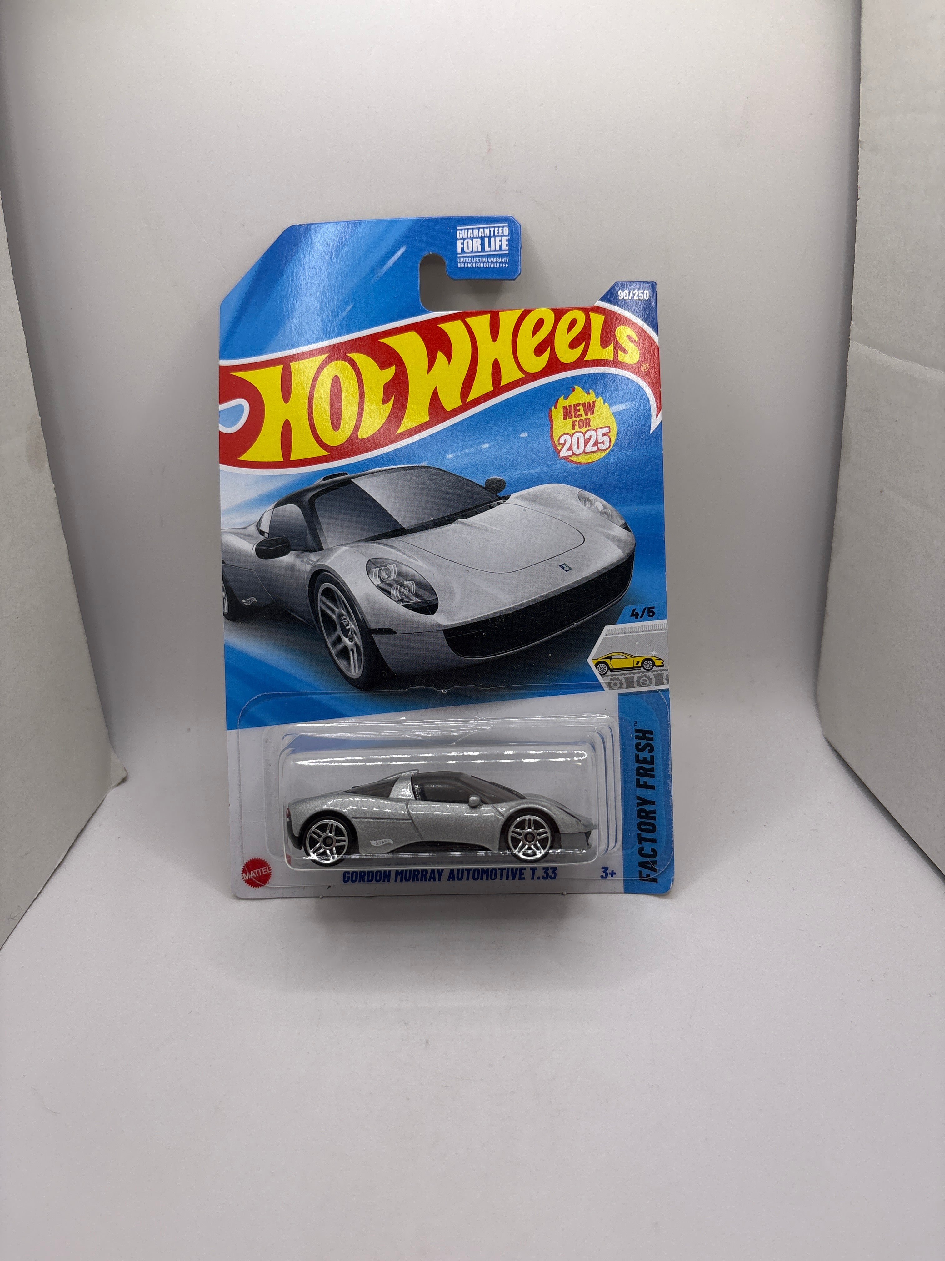 Hot Wheels Gordon Murray Automotive T.33 Diecast silver