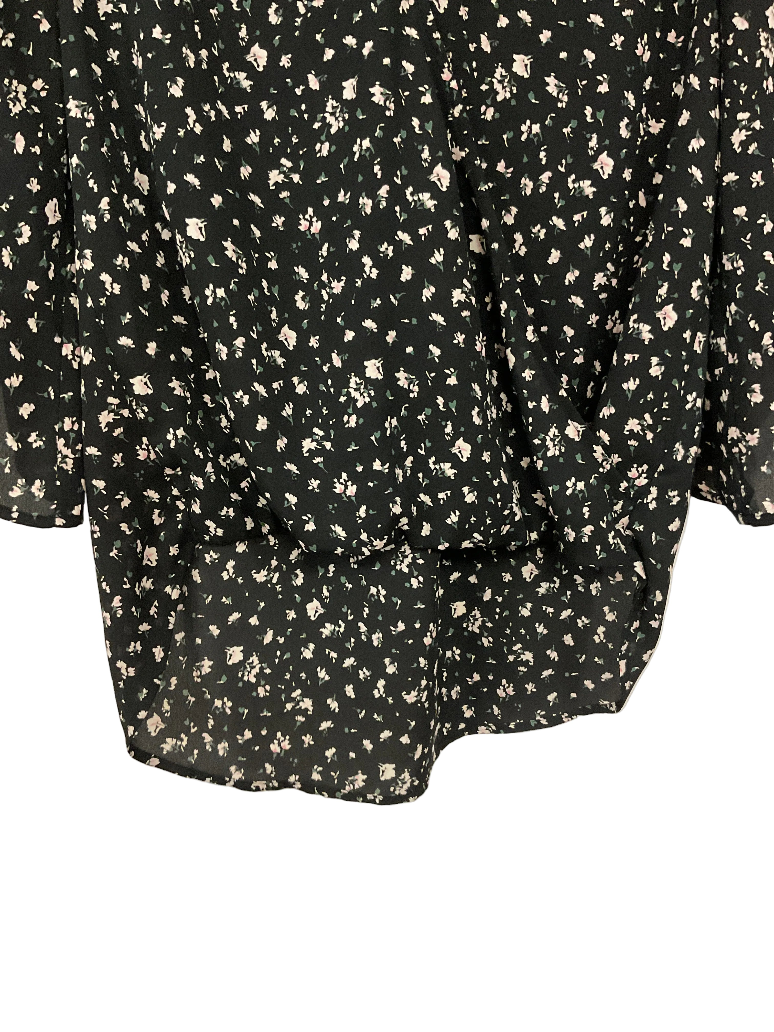 Black Floral Shirt